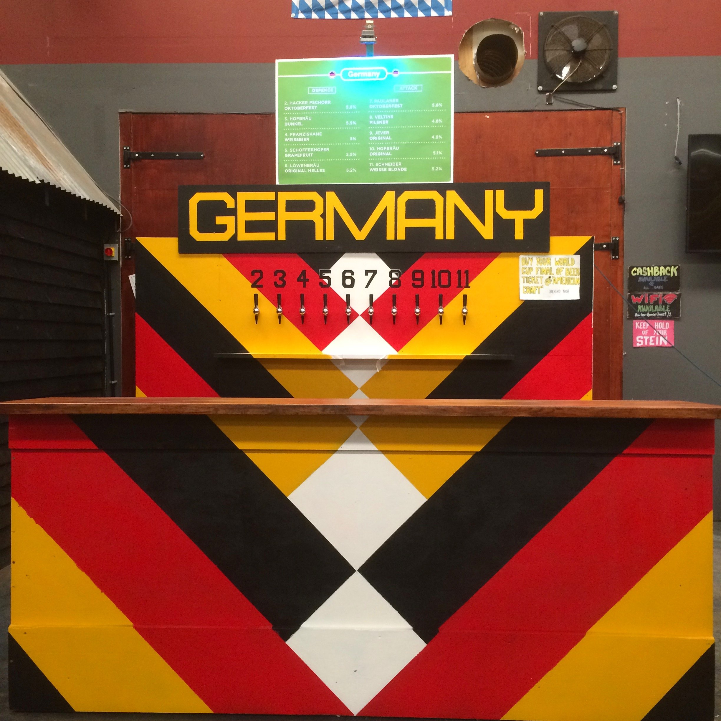 Germany bar at Oktober Feast, Hawker House.