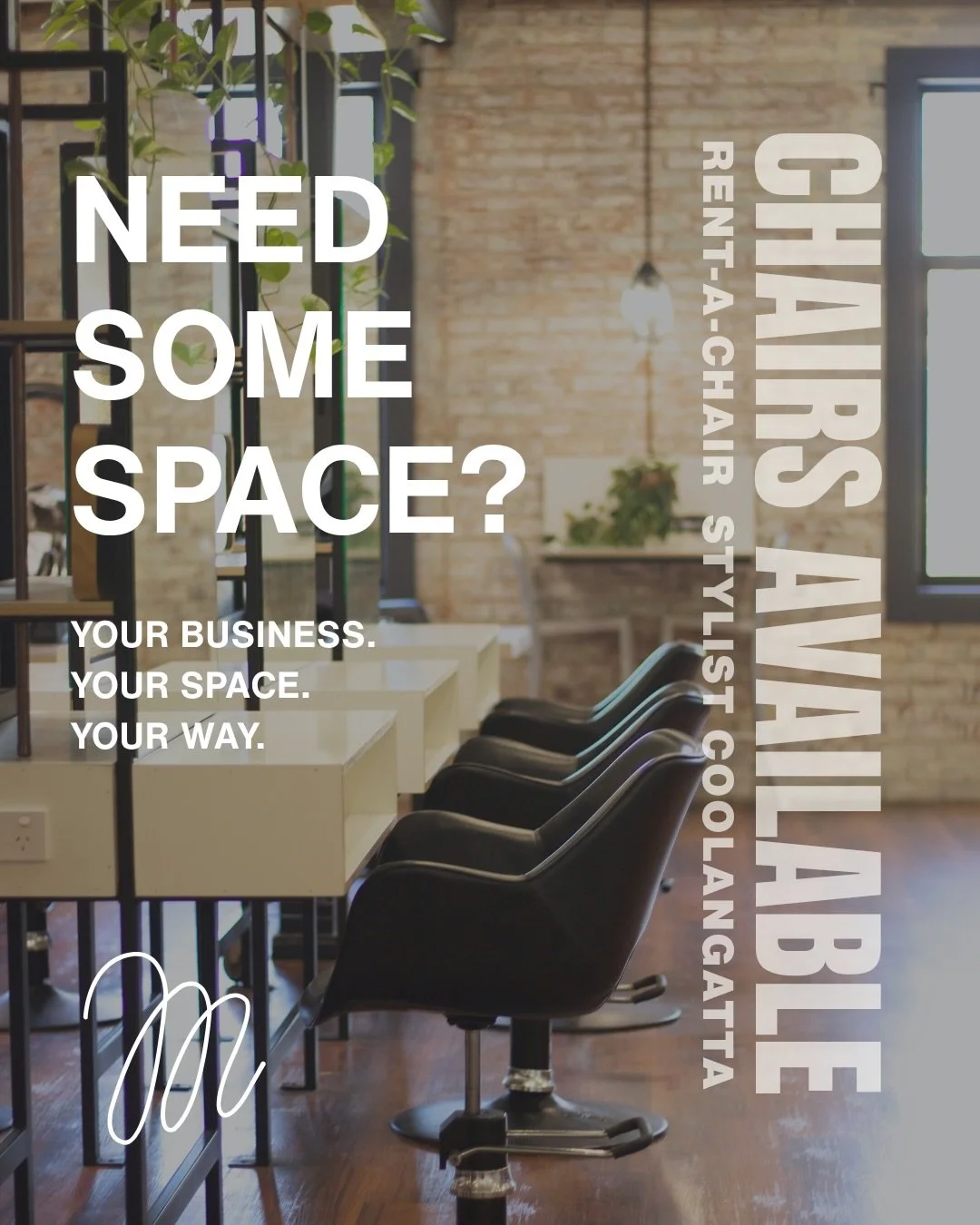 Calling all freelance hair stylists! Is Maverick your next space? Rent-a-chair at our salon 💇🏼&zwj;♀️

Your business, your way. 

Swipe right to find out more 👉🏼

Email casey.maverickhair@gmail.com to chat 🖤

#maverickhairsalon #awardwinningsalo