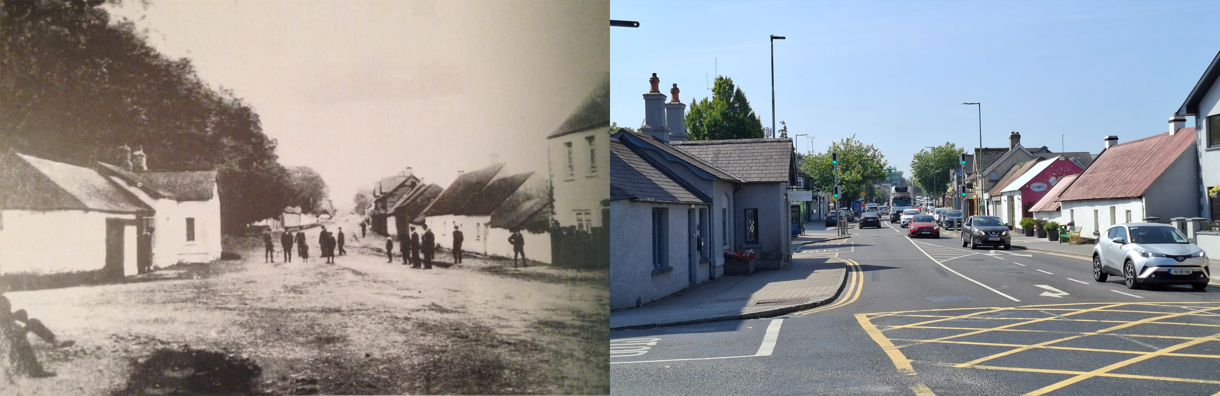 Main St, featuring the Toll House. 
1914. 
Photo by Peadar Murray