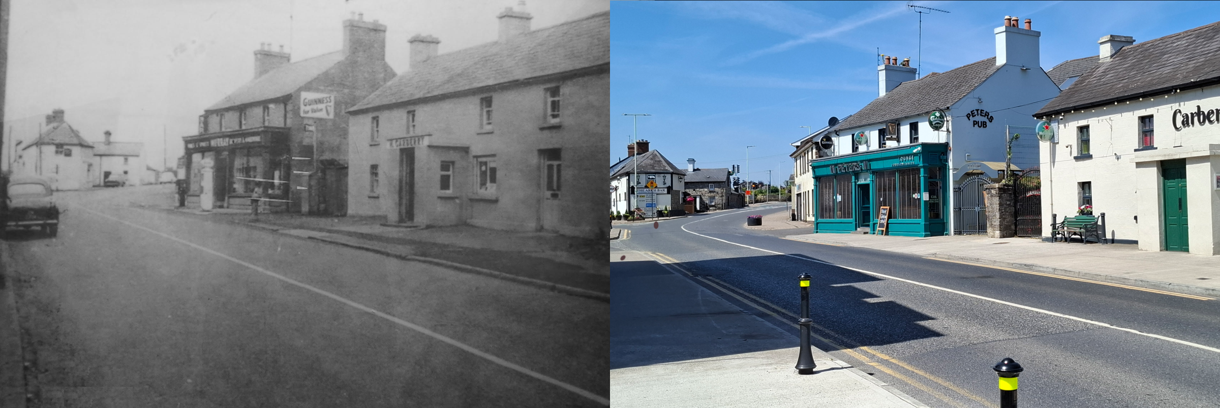 The Arch Bar, Murray's (now Peter's Pub), Carberry's. 
Mid to late 1950s. 
Photographer unknown