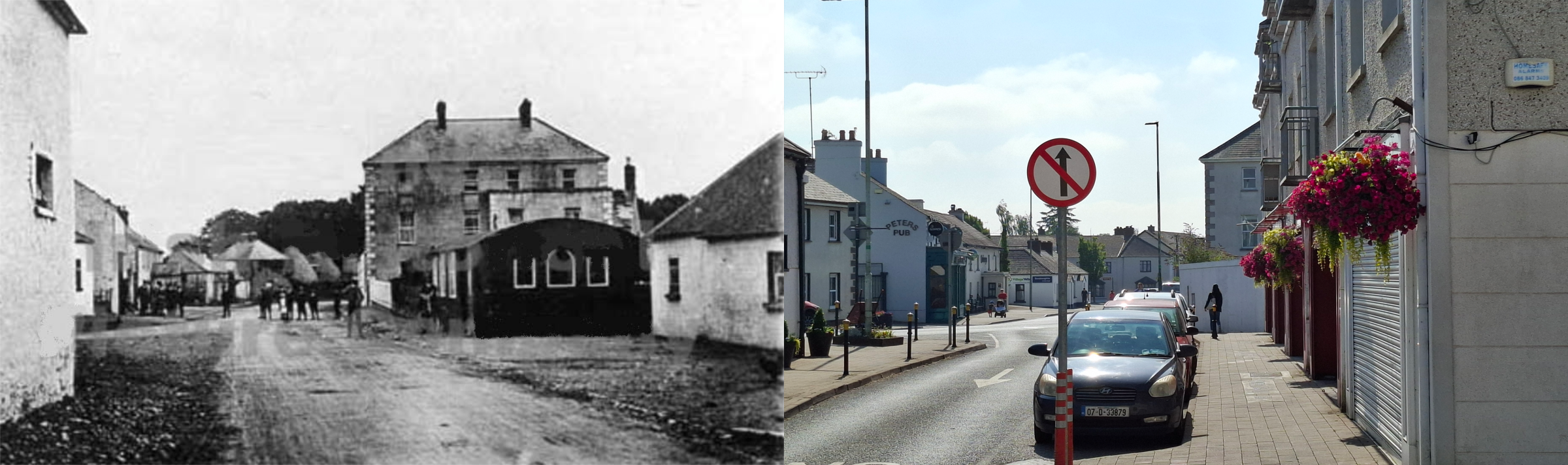 Murray's (now Peter's), Fingall Arms (now Sherry Fitzgerald). 
1910. 
Photo probably taken by Peadar Murray