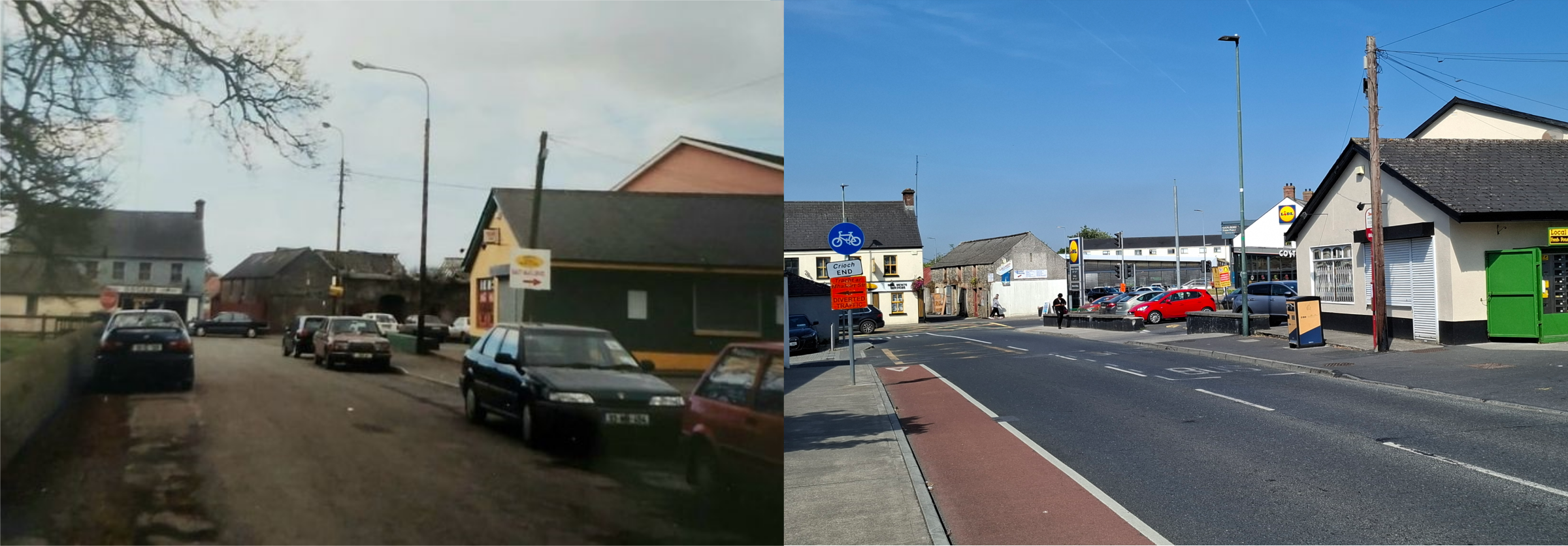 Lagore Road: the pet shop, Gogan's etc. 
Late 1990s / early 2000s. 
Photographer unknown