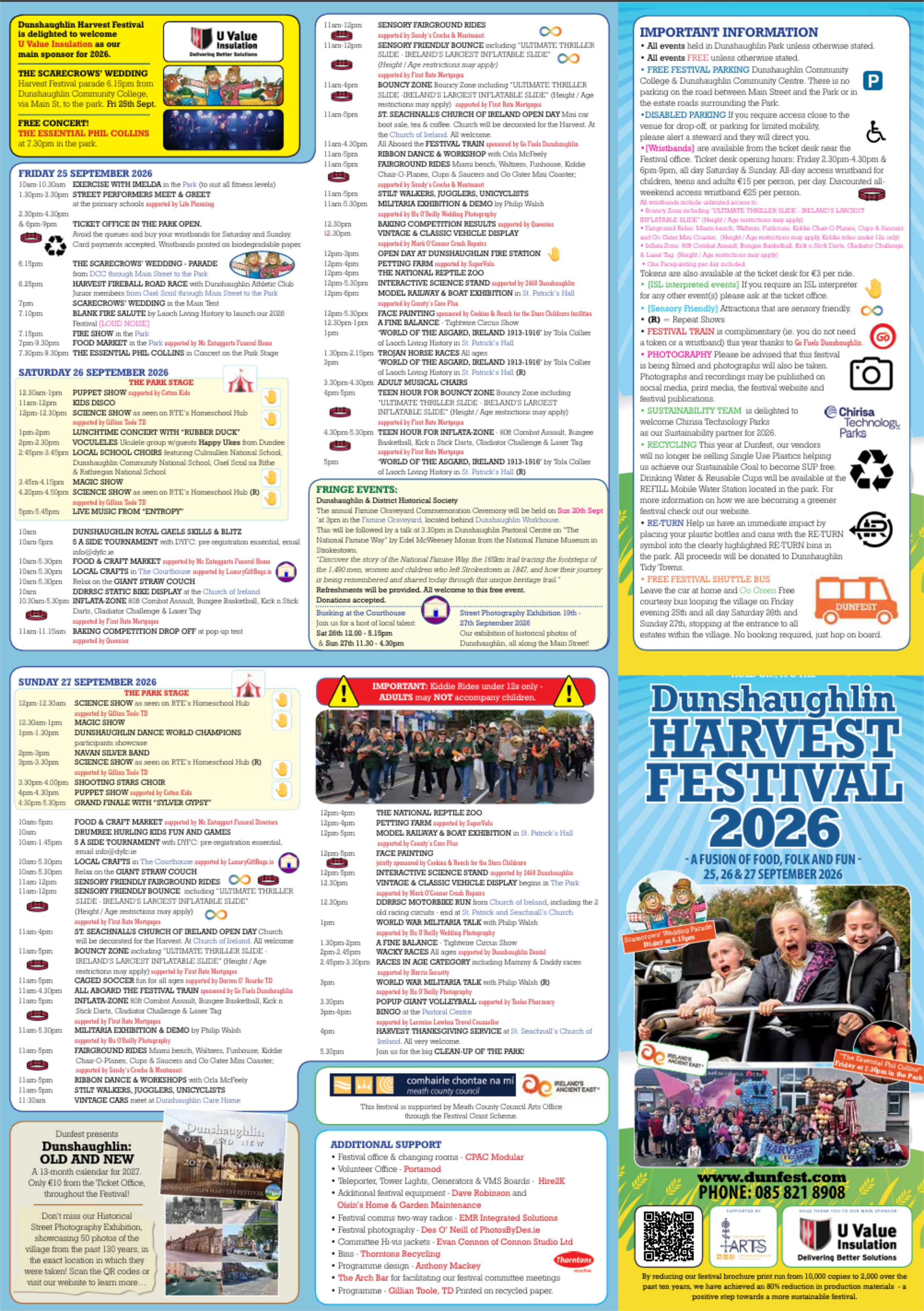 Dunfest 2026 Programme - page 1