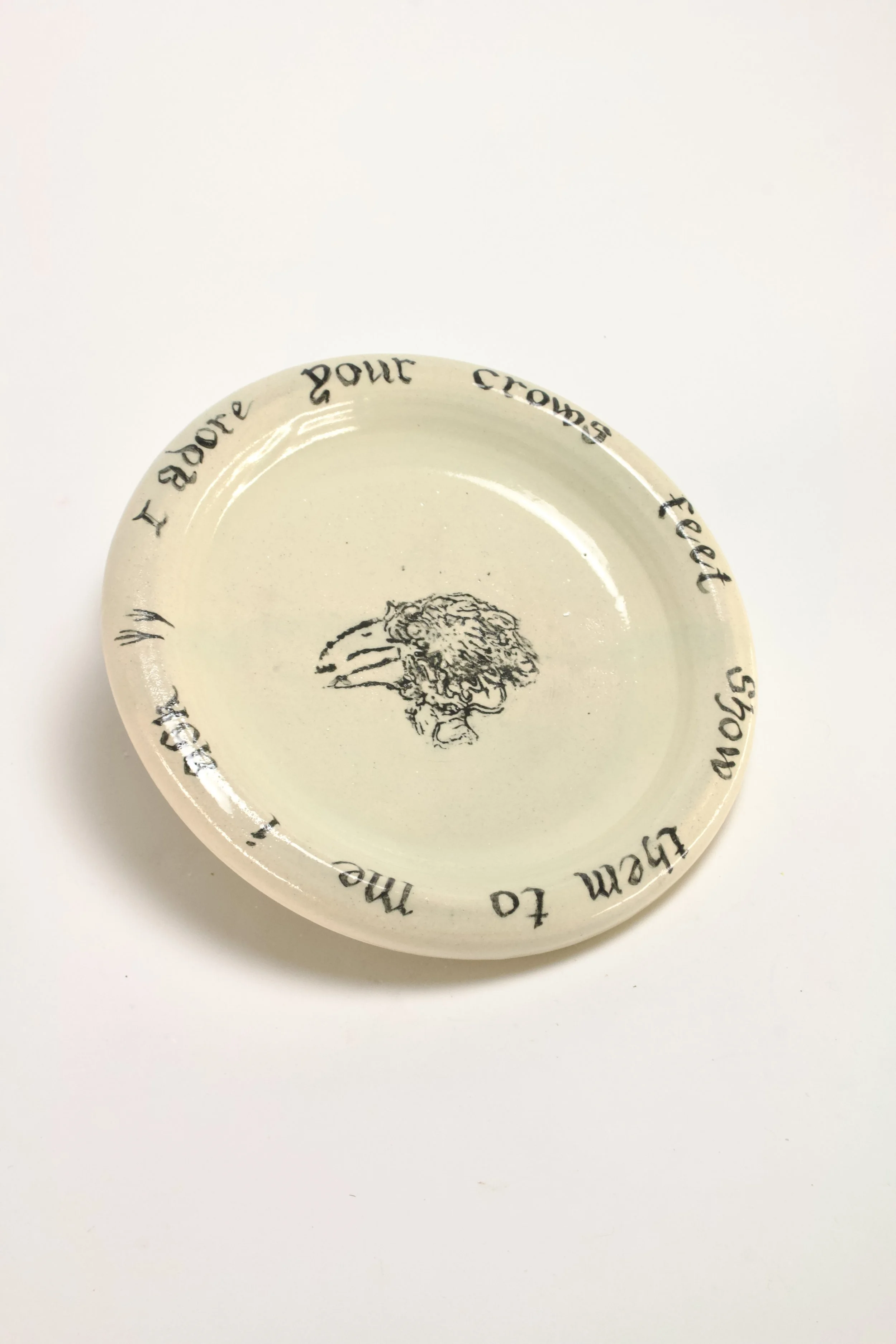 Dinner Plate - Crow by Katherine Breaks