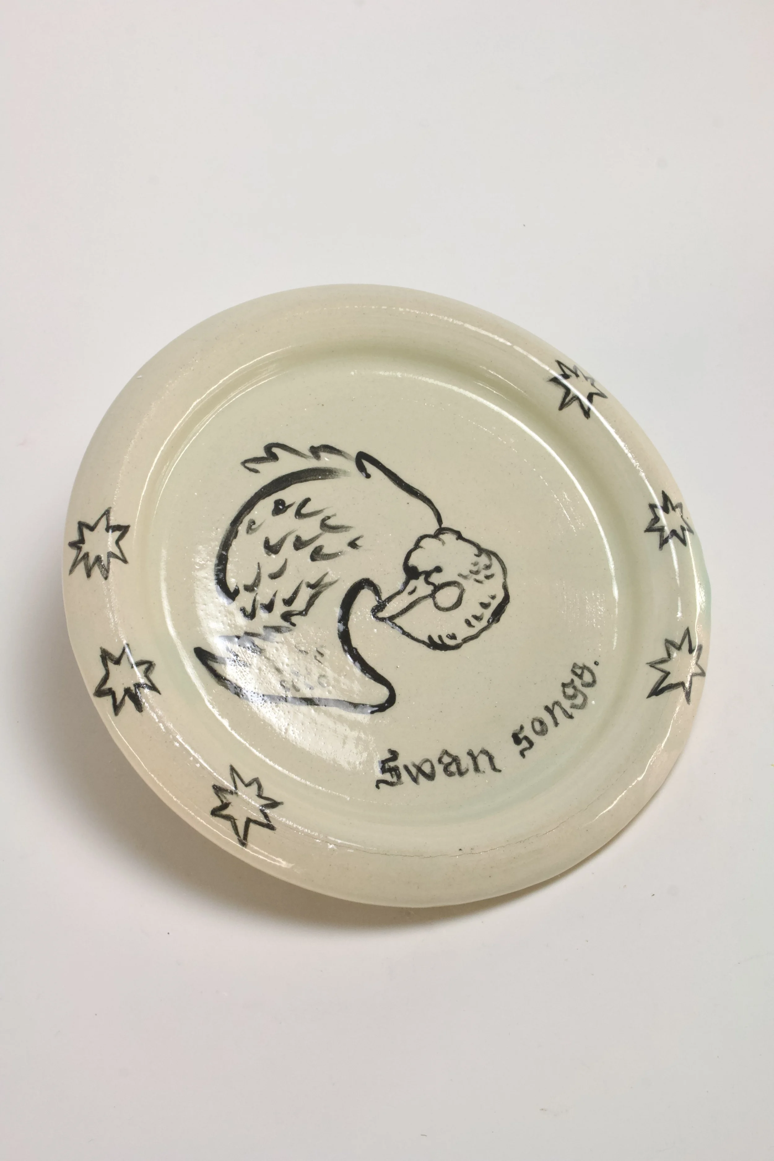 Dinner Plate - Swan by Katherine Breaks