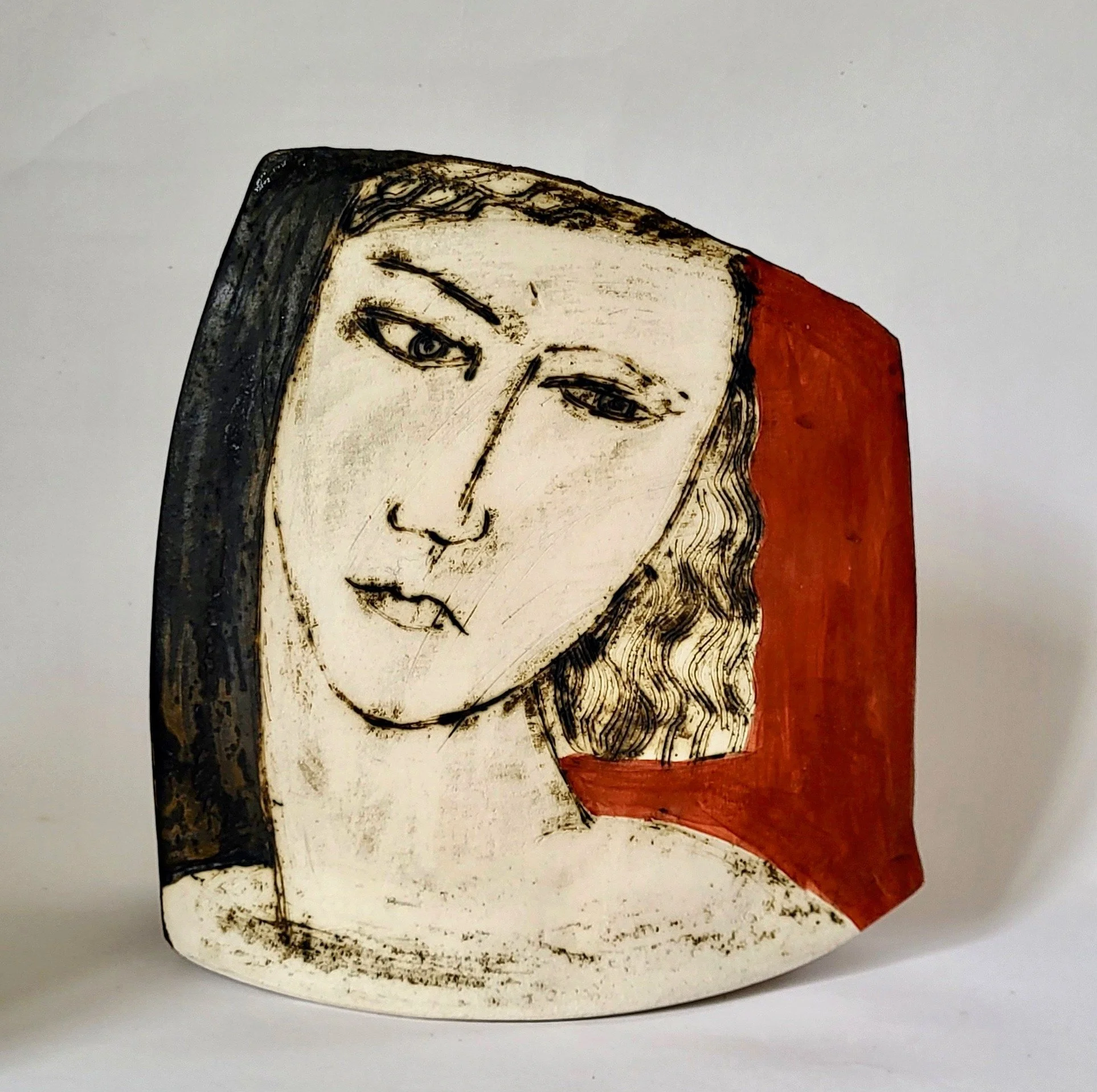 Head on Red by Jane Seymour