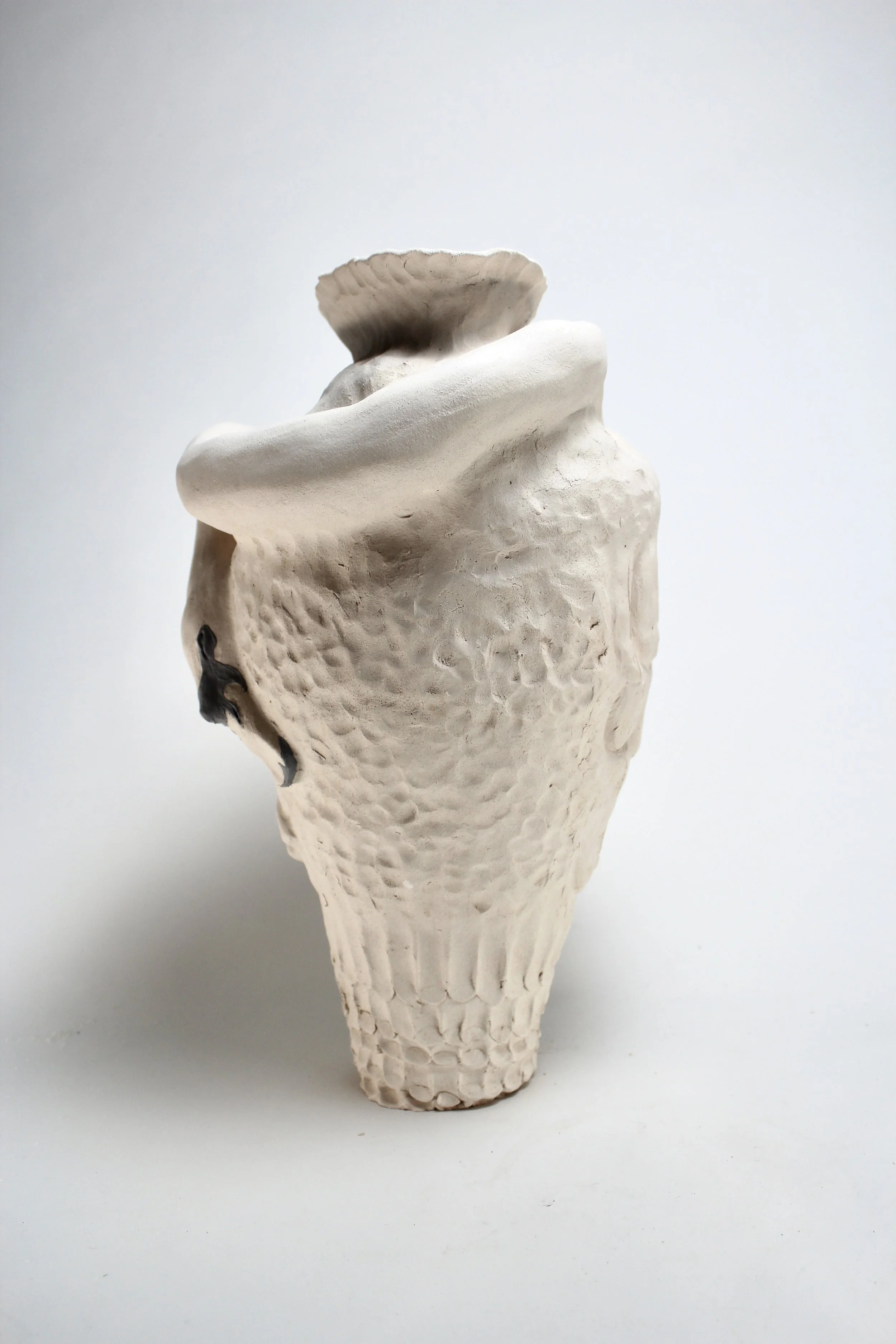 Swan Vase White..JPG