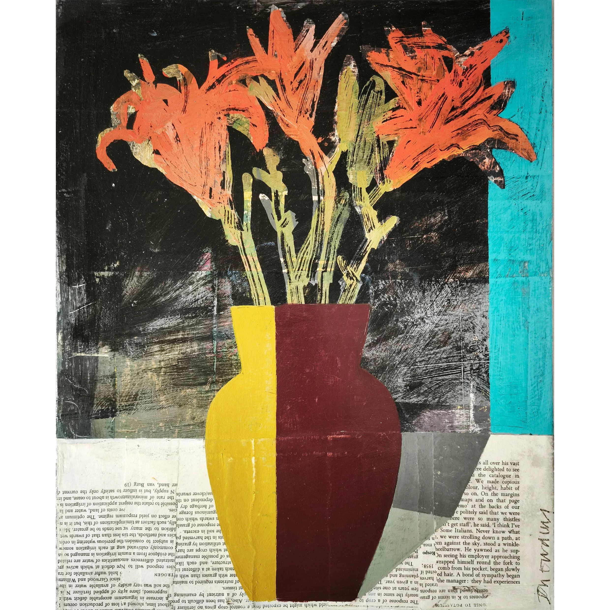 Orange Lillies by Jon Dudley