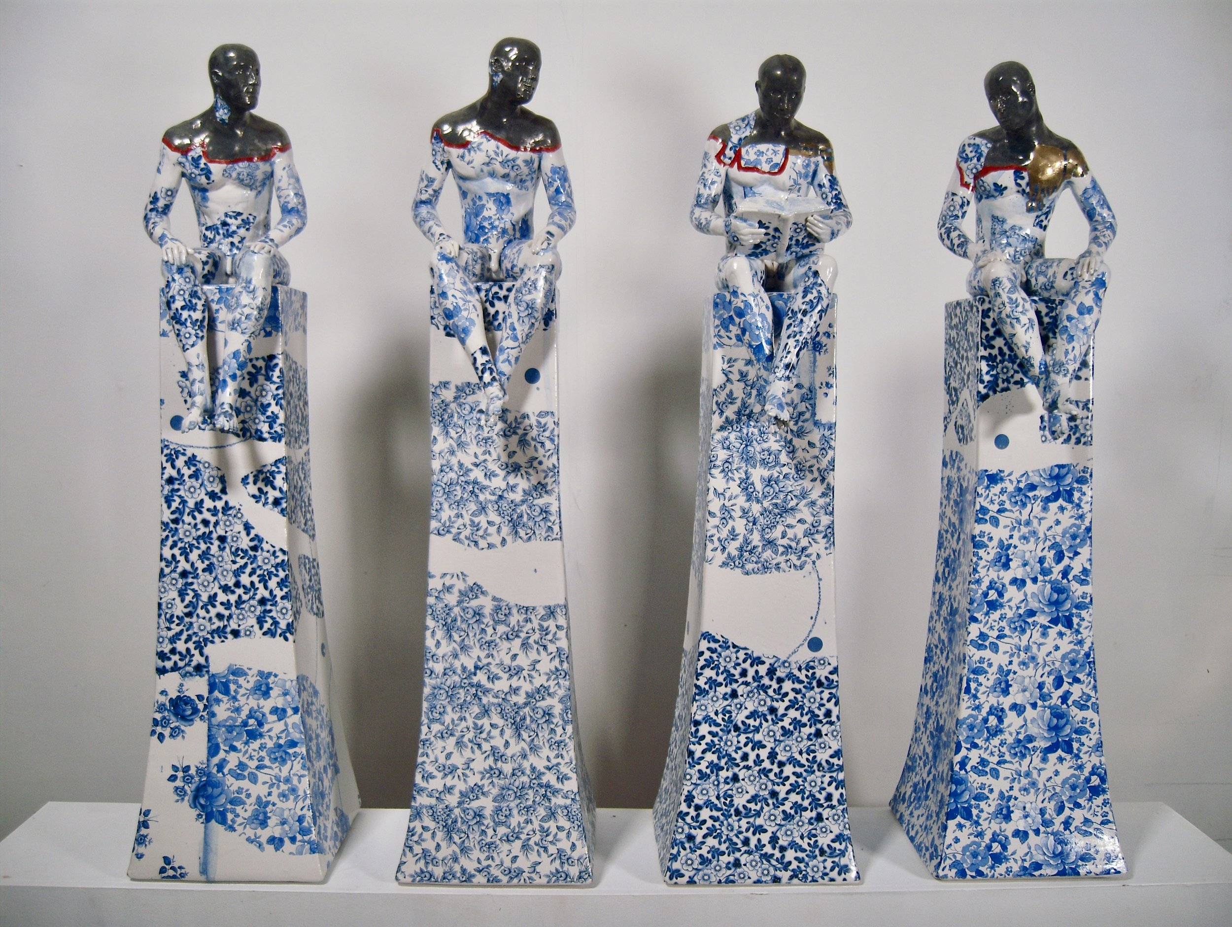Set of Four Male Nudes (Knowledge Series)
