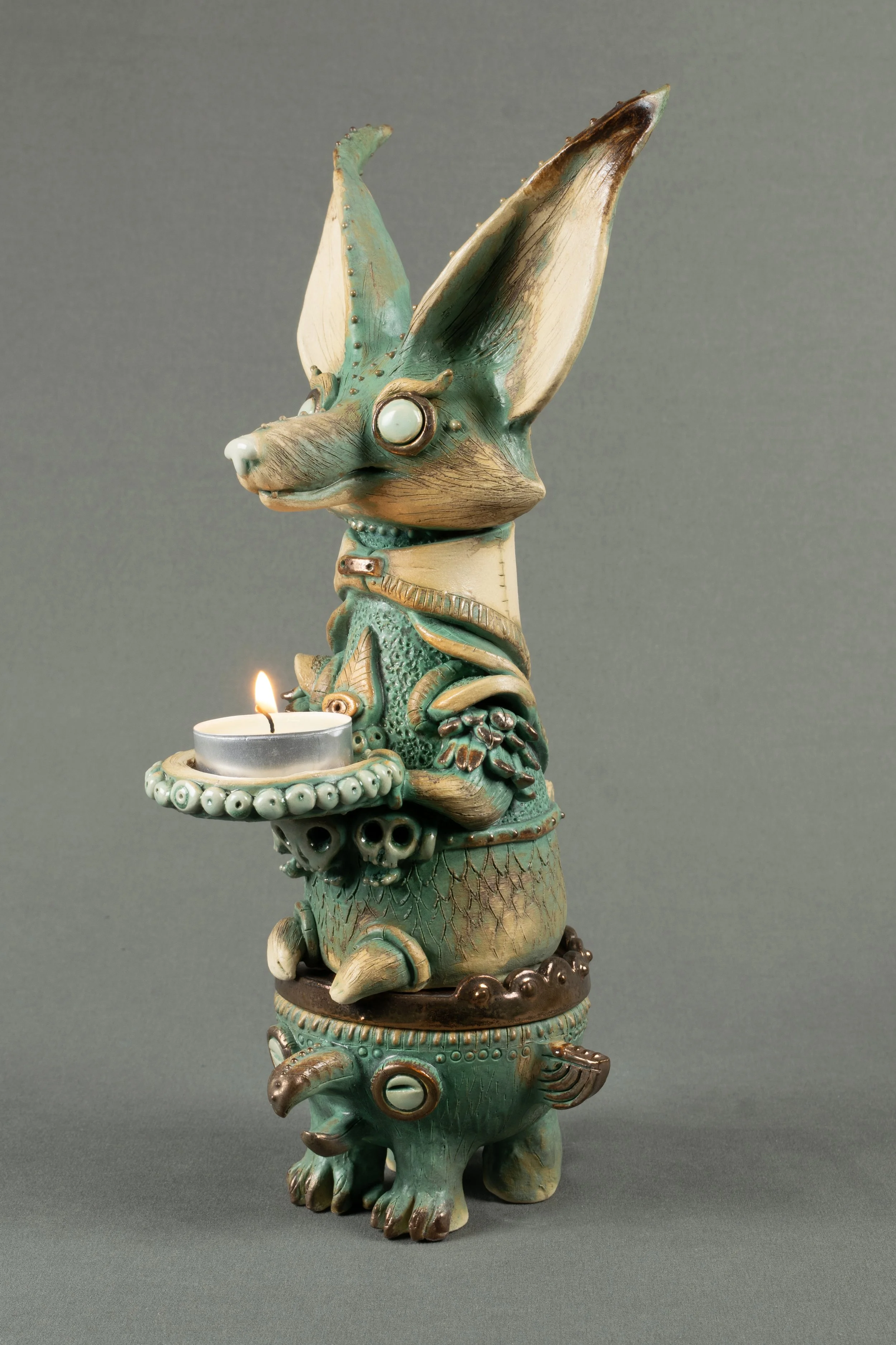 Fox Shrine 30 x 13cm £220 (Sold)