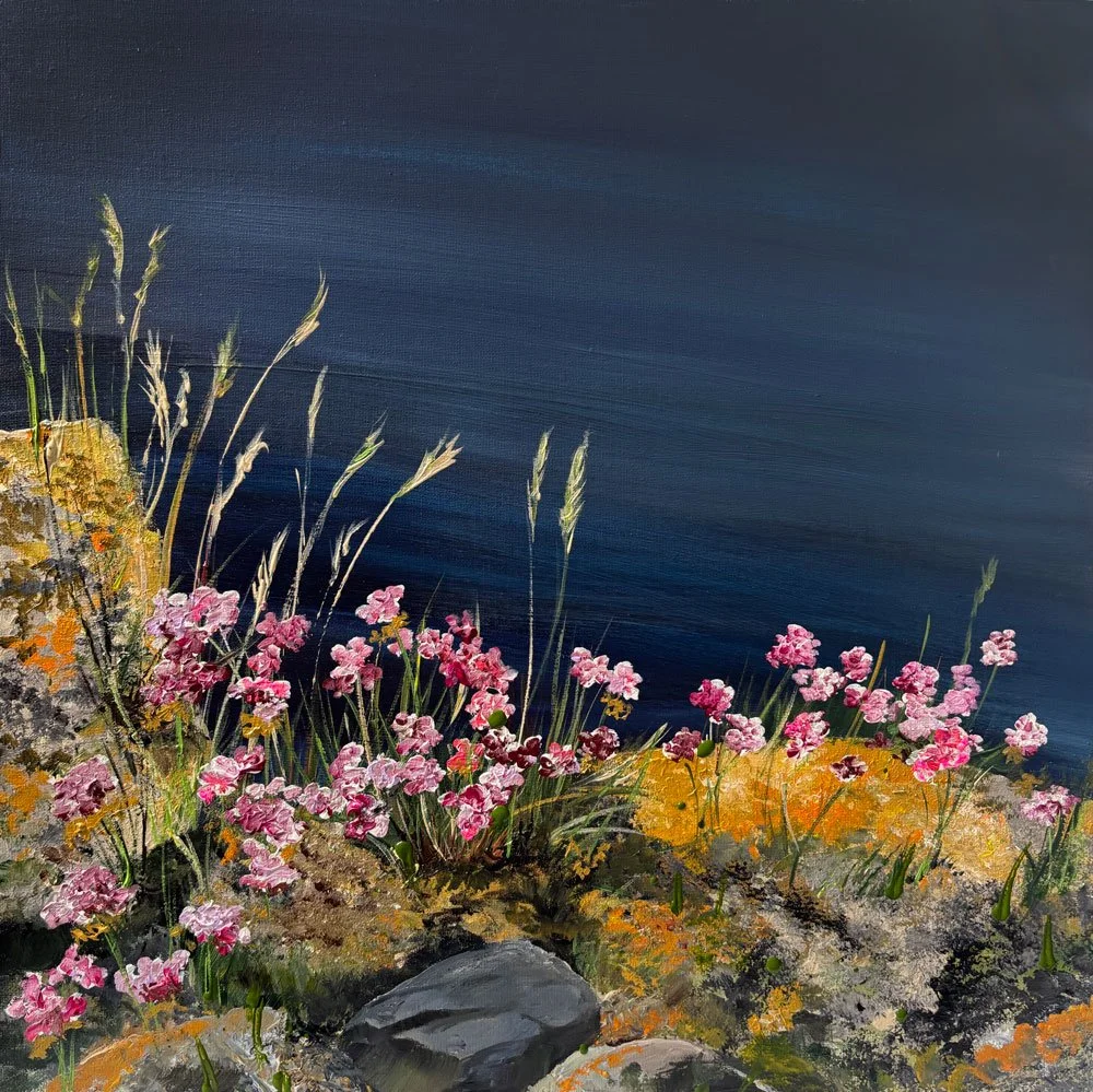 Sea Pinks by Jill Jones FRSA