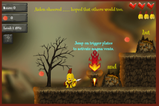 Grammar Gladiator - A good game to develop confidence selecting the correct conjunction.  US spelling, but this does not spoil the game. Other objectives are available.