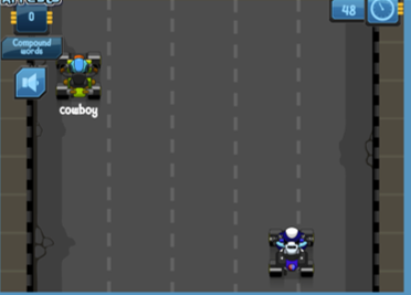 Grammar Police - A compound word and prefix game, select your vehicle and avoid hazards whilst uphold the law.