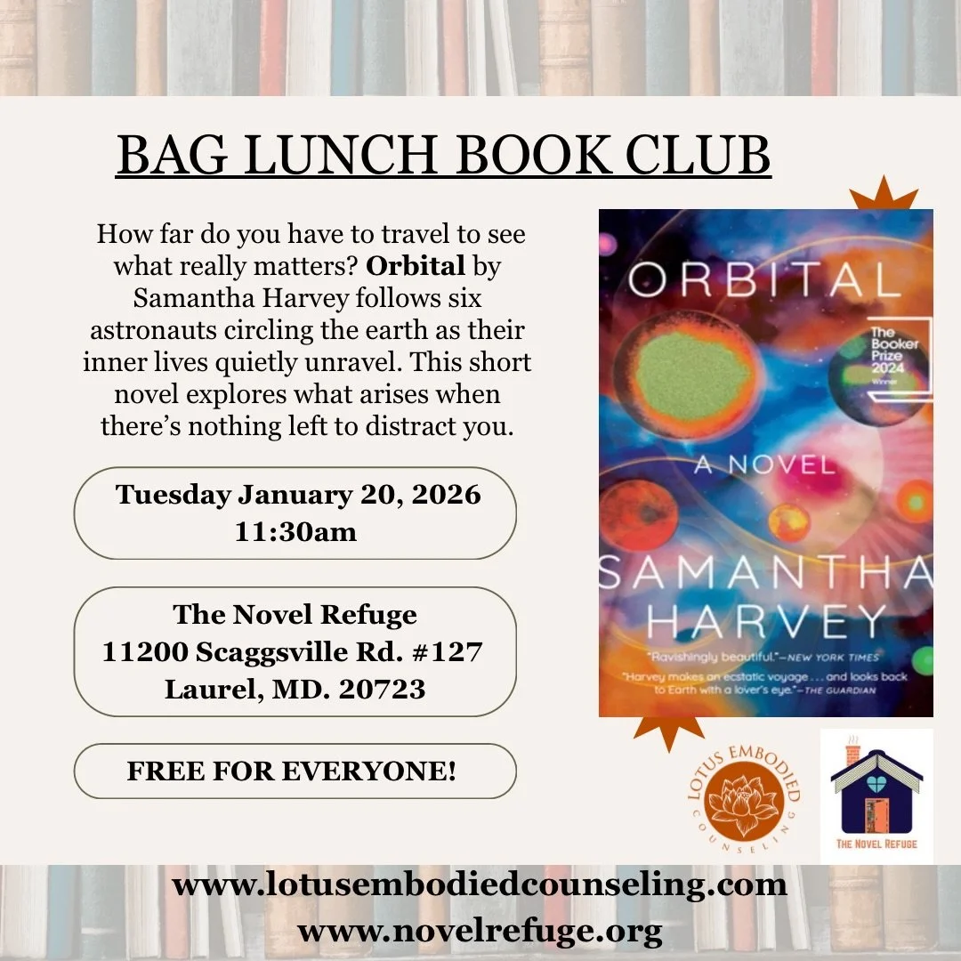 We hope you&rsquo;ll join us after the holidays for our January bookclub discussion! We&rsquo;re kicking the year off with Orbital by Samantha Harvey. Orbital drops us into big questions about distance, devotion, and what it means to be human when th