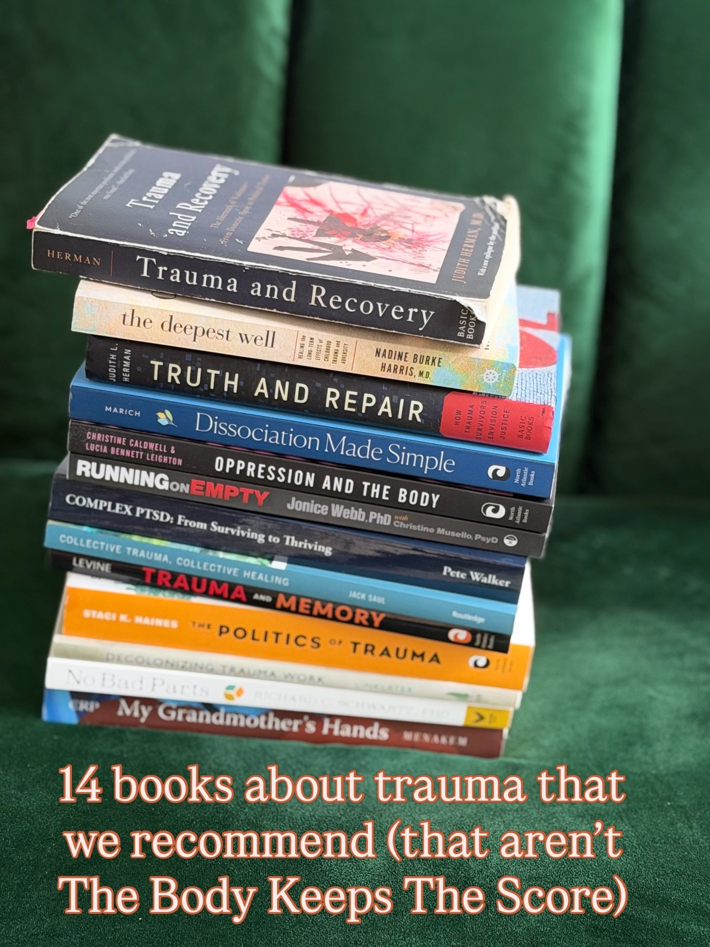 We&rsquo;ve got strong opinions about books and love finding new ones to recommend to folks. Here are 14 that can deepen your understanding and awareness of how trauma shows up within your body and everyday life. Let us know what you&rsquo;ve been re