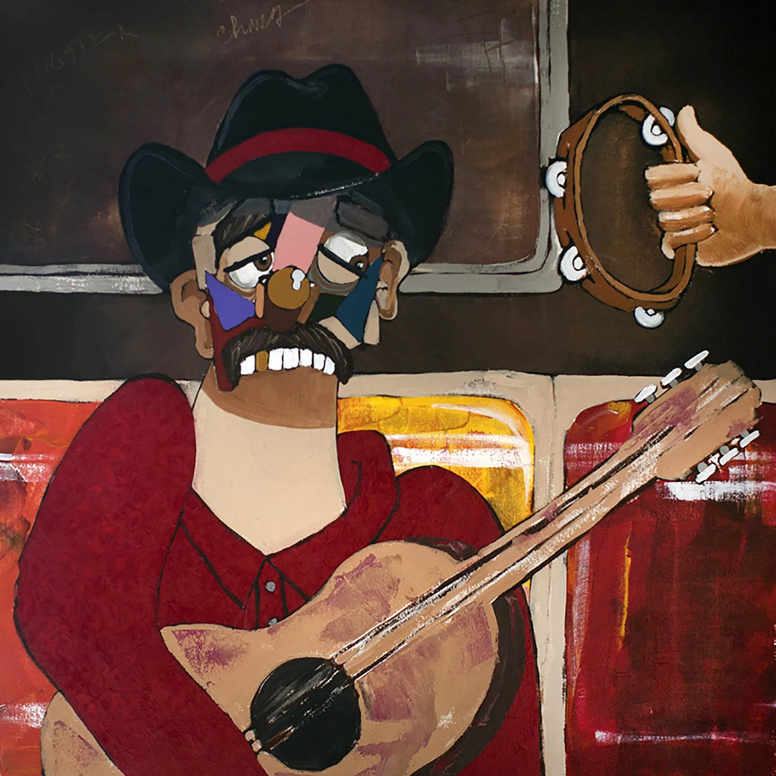 The Musician , 2013
The Subway Series
Acrylic and paper on canvas
30 x 30 inches
New York, New York
