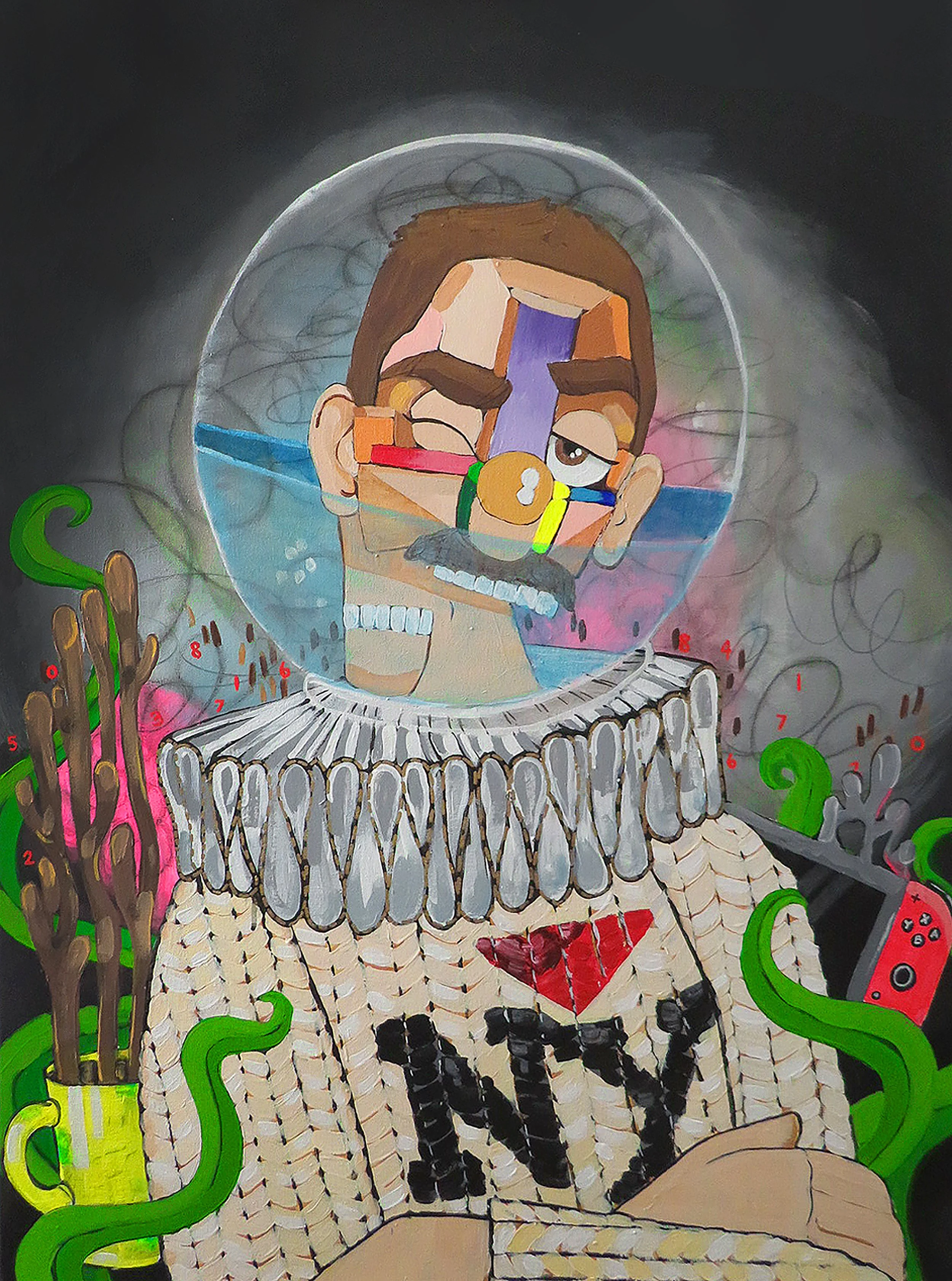 Untitled Self-Portrait , 2022
Acrylic on canvas
40 x 30 inches
New Haven, Connecticut