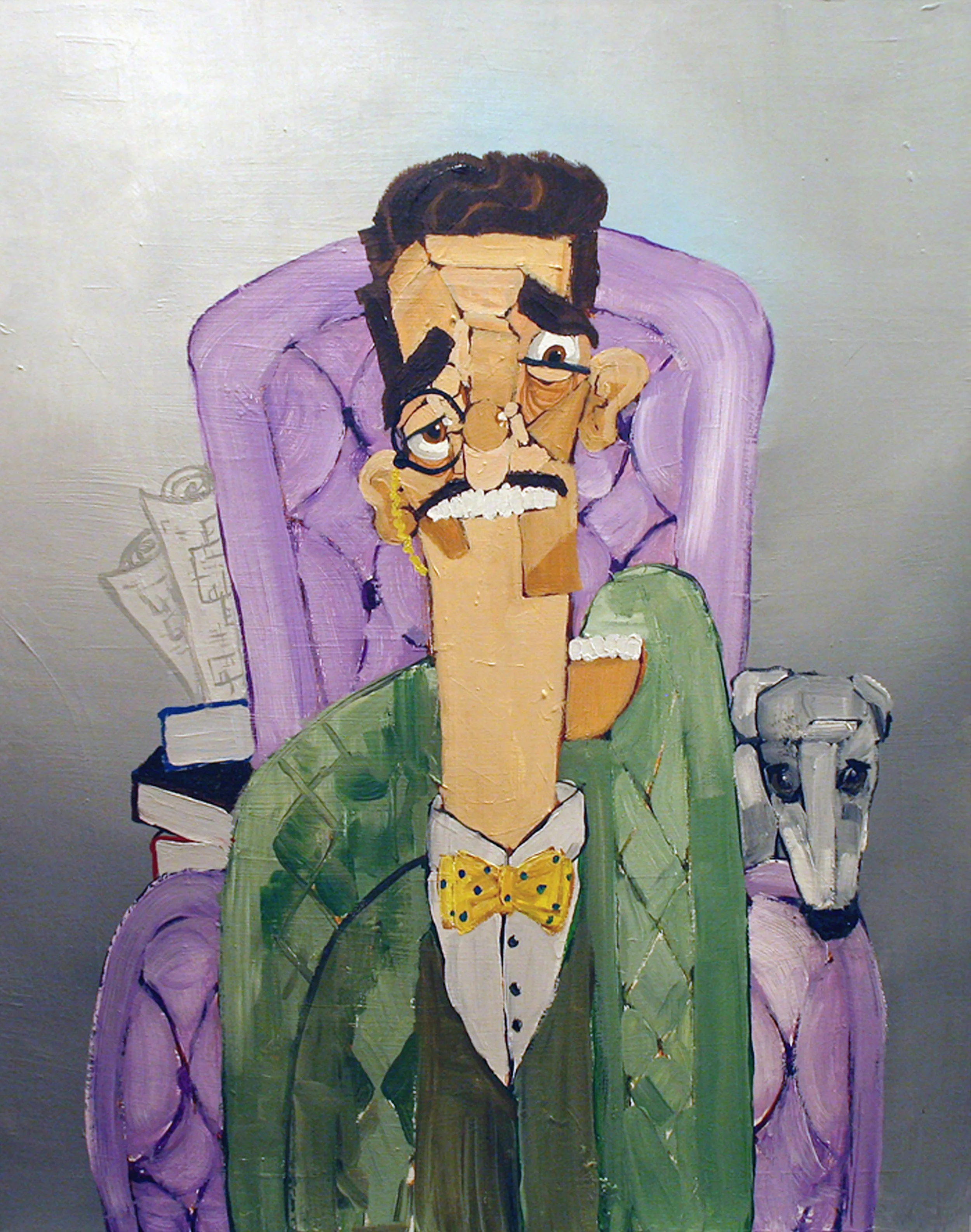 Mark & Monkey , 2013
Acrylic on canvas
40 x 30 inches
New York, New York