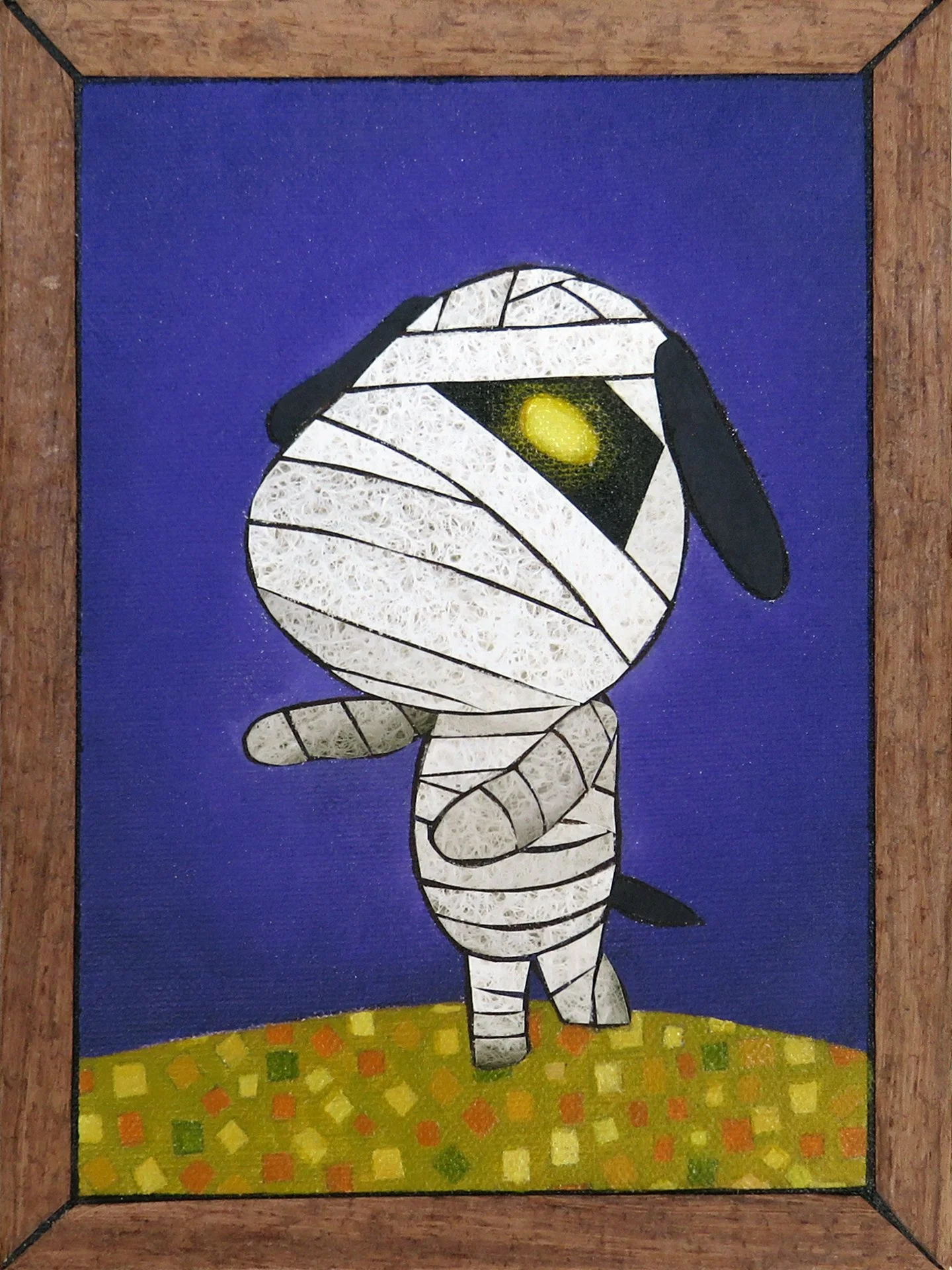 Lucky’s Photo , 2024
Acrylic, marker, ink, watercolor and paper on canvas
8 x 6 inches
Manchester, Connecticut