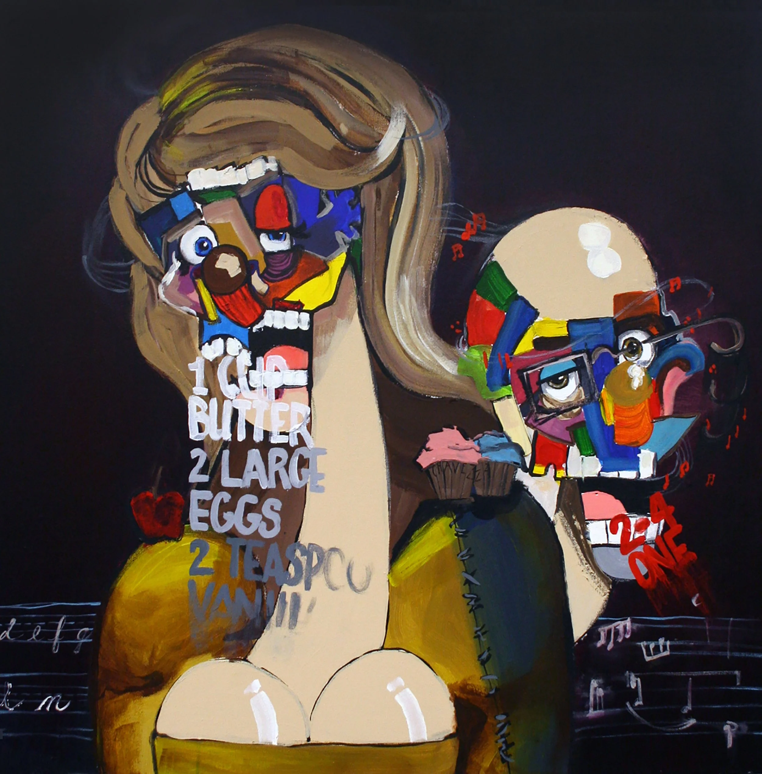 Colleen & Ryan , 2011
Family Tree Series
Acrylic on canvas
30 x 30 inches
New York, New York