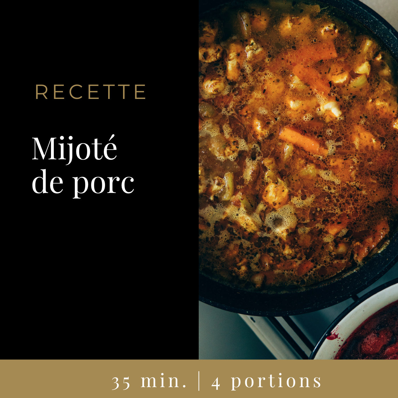 Mijoté de porc aux légumes - Le porc du Québec
