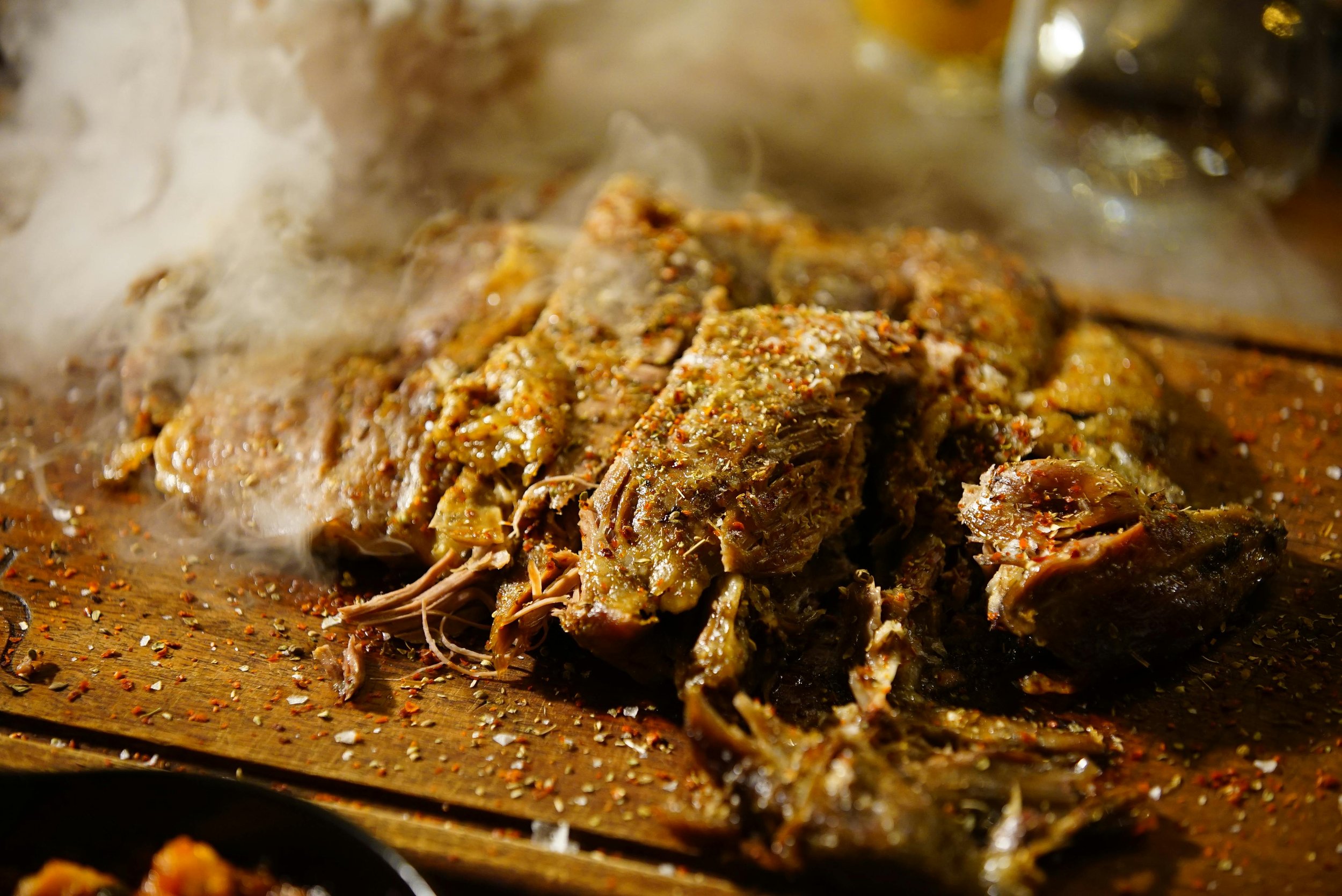 Agneau effiloché sauce abricot