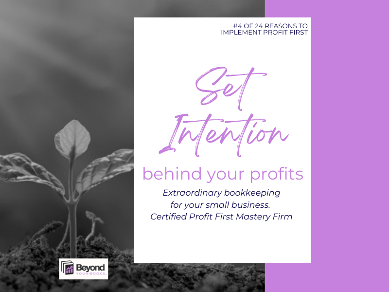 Set Intention behind your profits