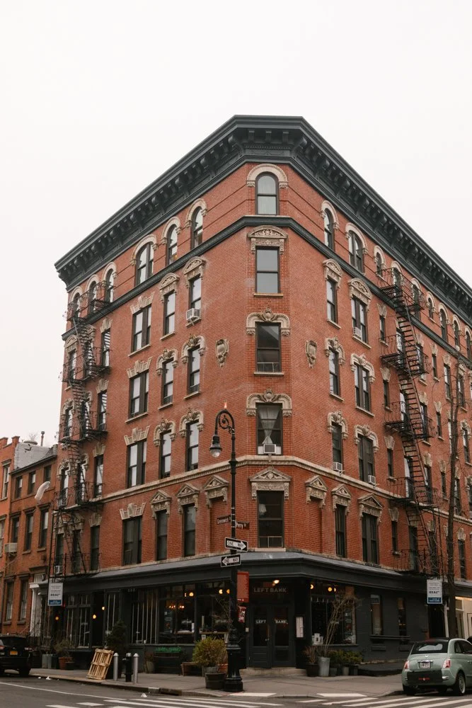  New York NY intimate City Wedding with editorial wedding photos on film  