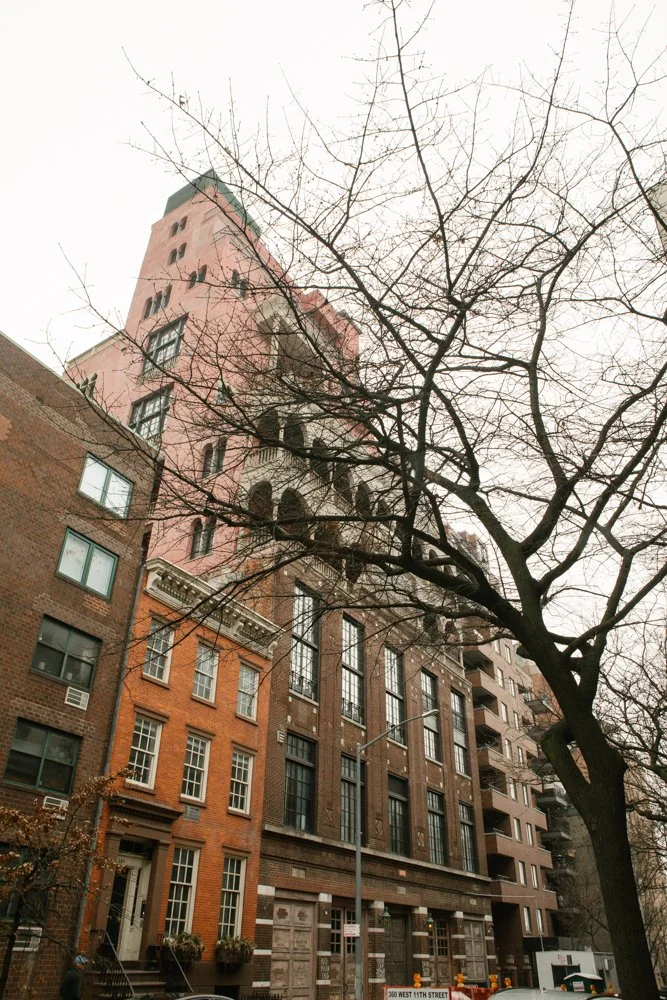  New York NY intimate City Wedding with editorial wedding photos on film  