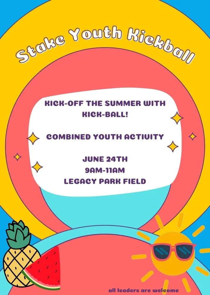 Combined Youth Kickball Activity — NSL Legacy Stake Youth