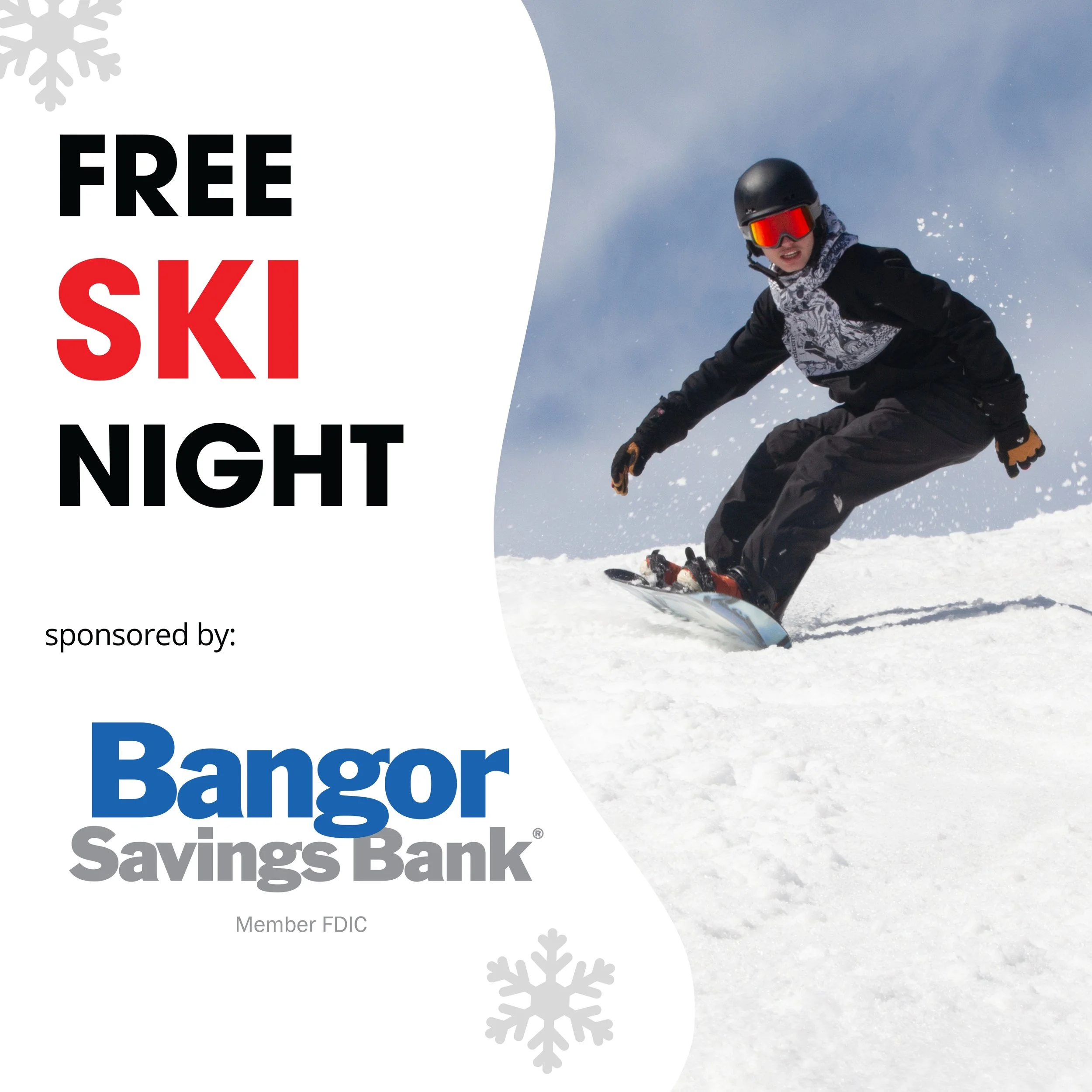 Free Ski Night with Bangor Savings Bank