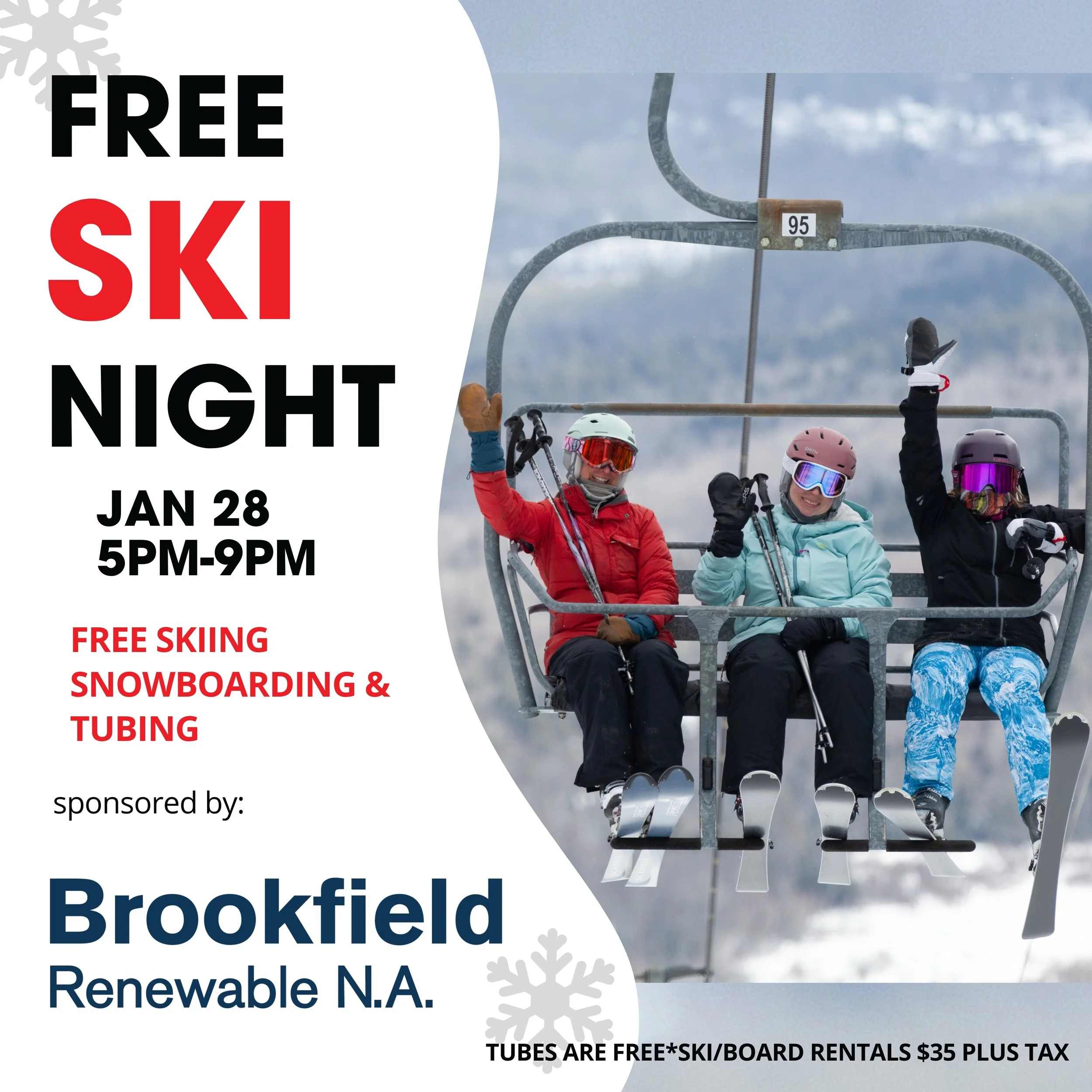 Free Ski Night with Brookfield Renewable