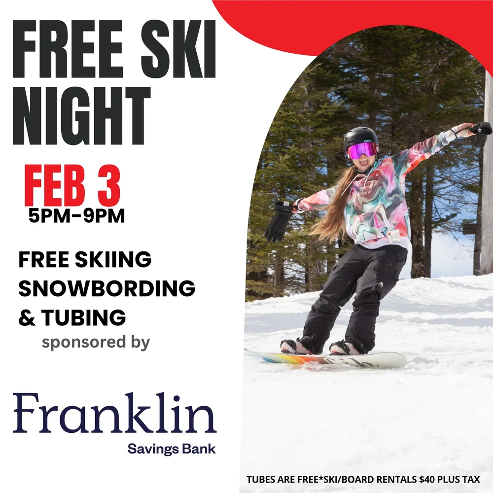 Free Ski Night - Franklin Savings Bank - Black Mountain of Maine 2027 poster or cover