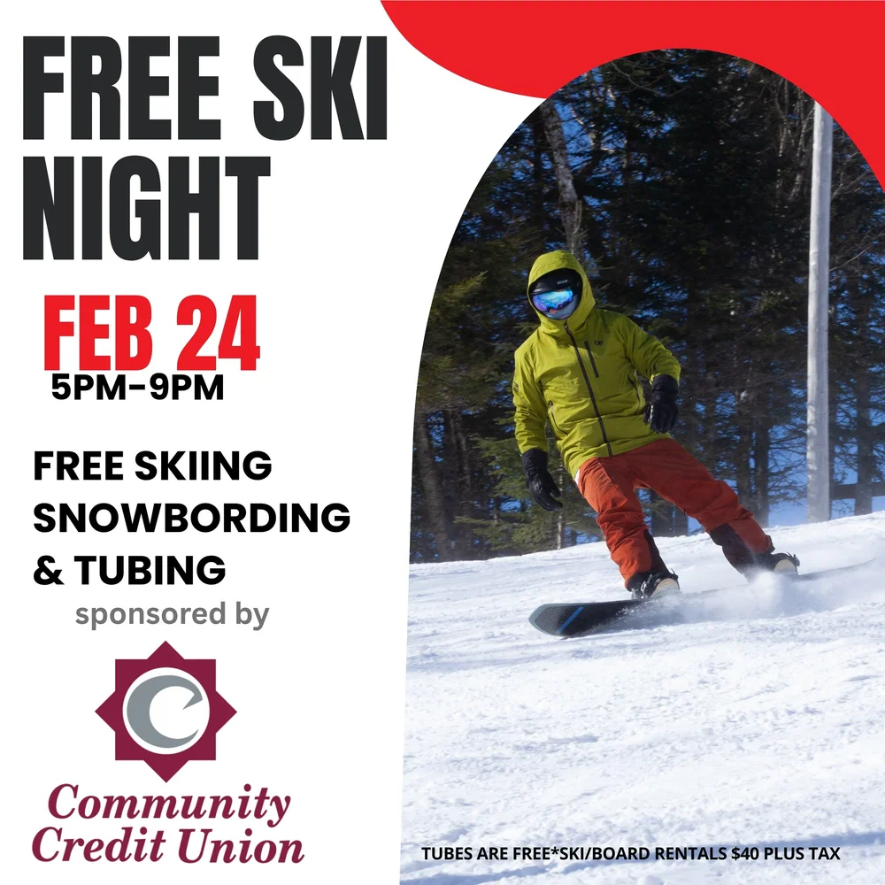 Free Ski Night - Community Credit Union - Black Mountain of Maine 2027 poster or cover