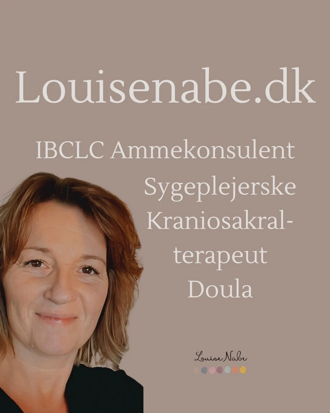 Mit navn er Louise, og mit hjerte banker for babyer, m&oslash;dre og deres familier.

Jeg er uddannet sygeplejerske, IBCLC-certificeret ammekonsulent, kraniosakralterapeut og doula &ndash; og jeg har i mere end 10 &aring;r hjulpet familier godt i gan