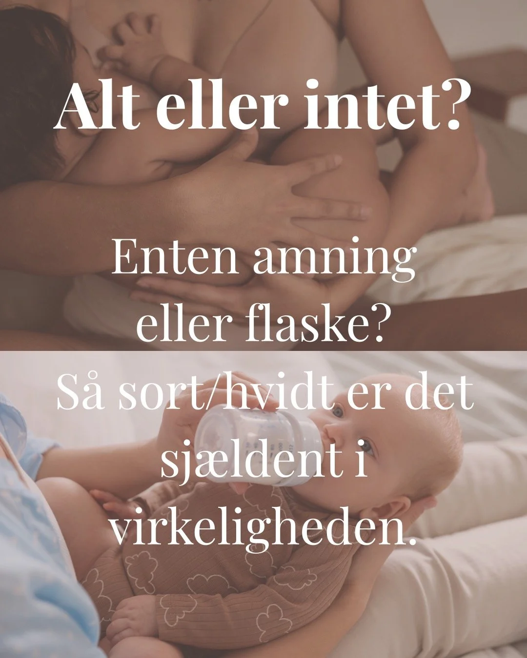 Jeg m&oslash;der mange familier, som f&oslash;ler at beslutningen n&aelig;sten bliver taget hen over hovedet p&aring; dem.

Baby tager ikke nok p&aring;. Amningen g&oslash;r ondt. Der er uro ved brystet. M&aring;ltiderne fungerer ikke.

Og ja &mdash;