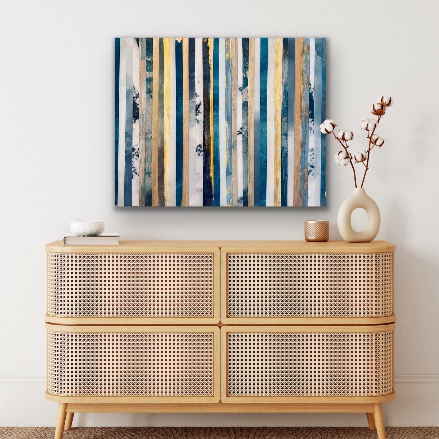 ‘Winter Solstice’ is an original abstract mixed-media with resin painting.