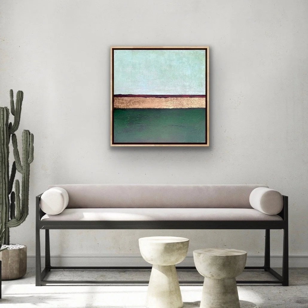 ‘Anahata’ is an original mixed-media painting on cradle birch panel.
