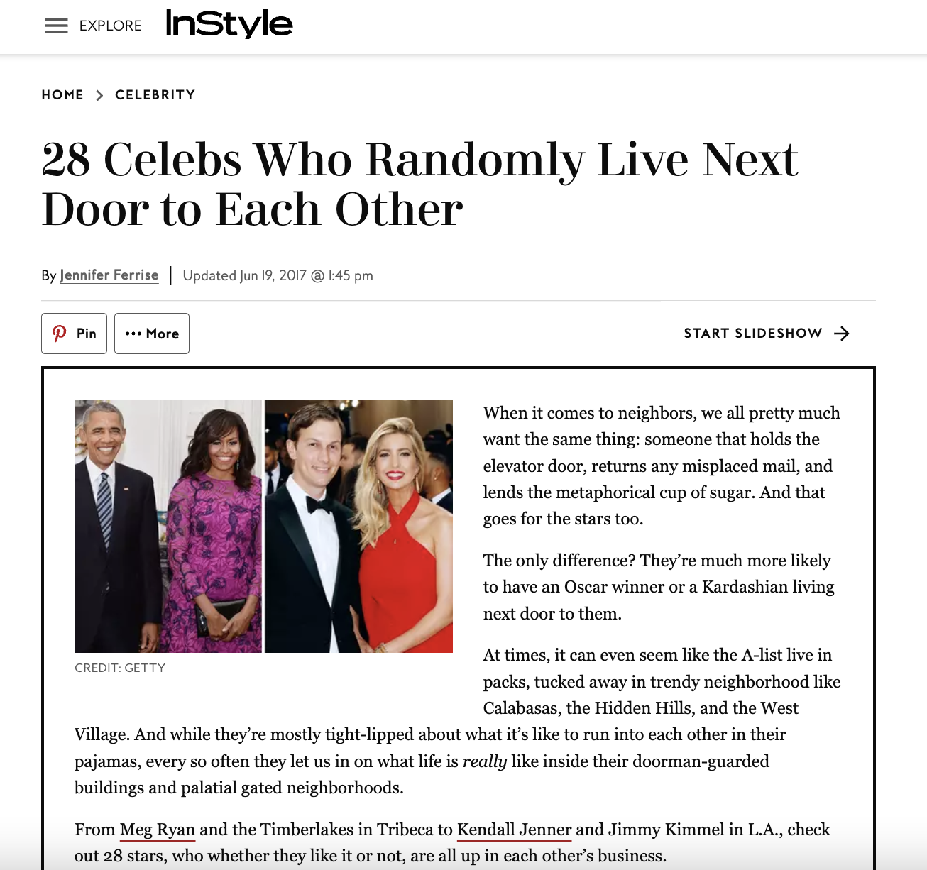 Celeb Neighbors