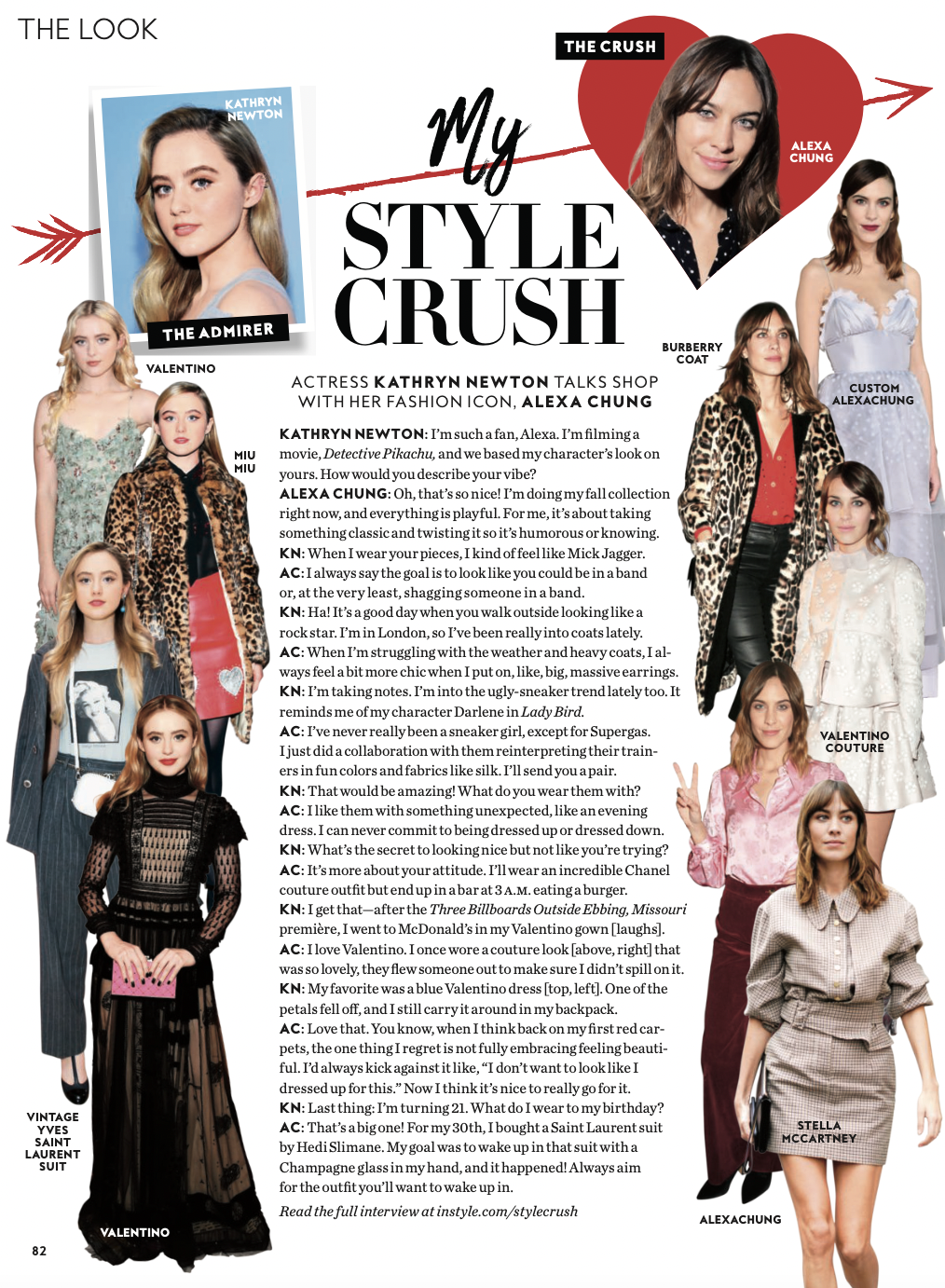 Alexa Chung and Kathryn Newton