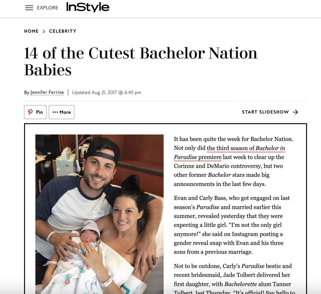 Bachelor Nation Babies