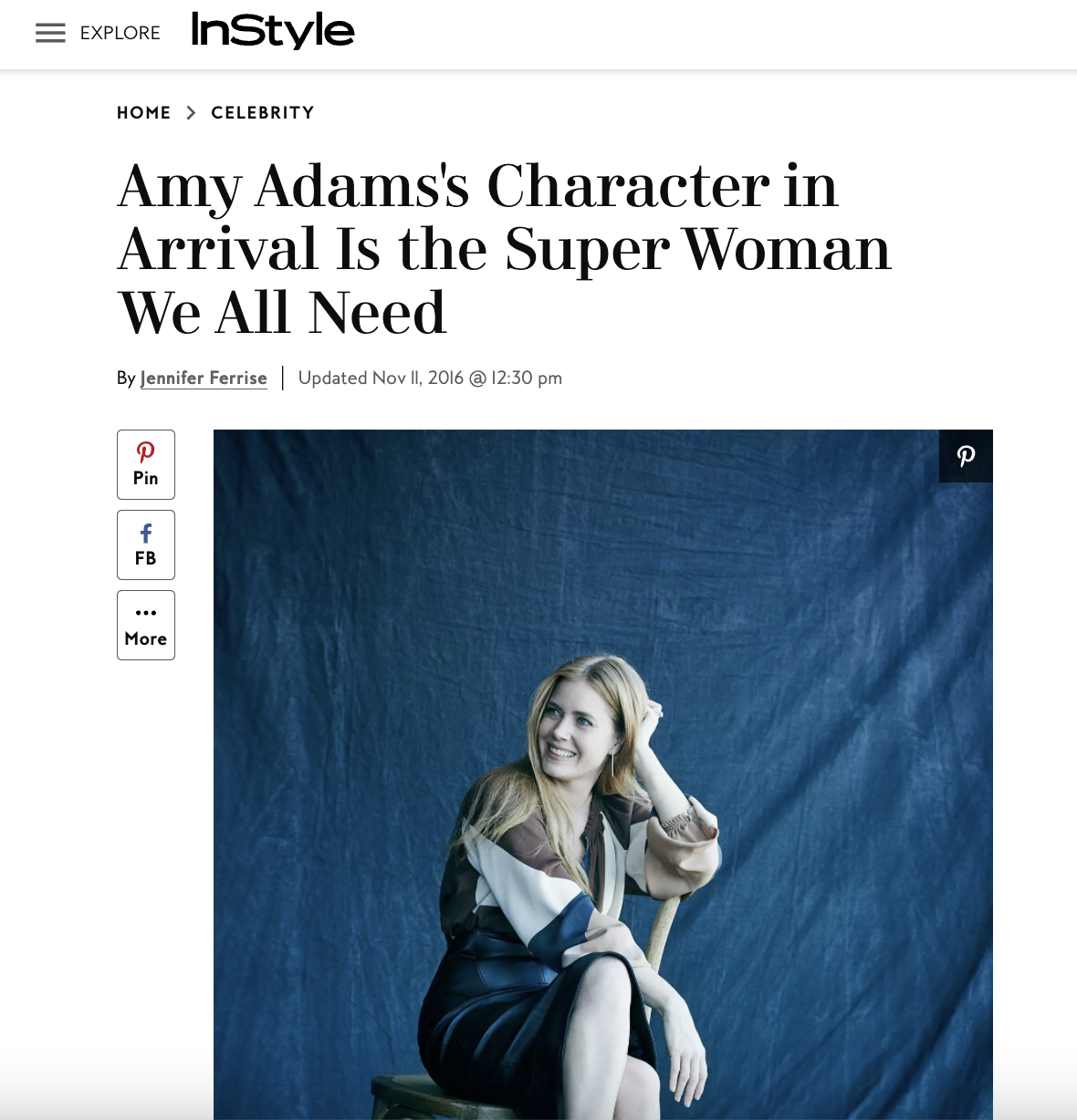 Amy Adams in Arrival