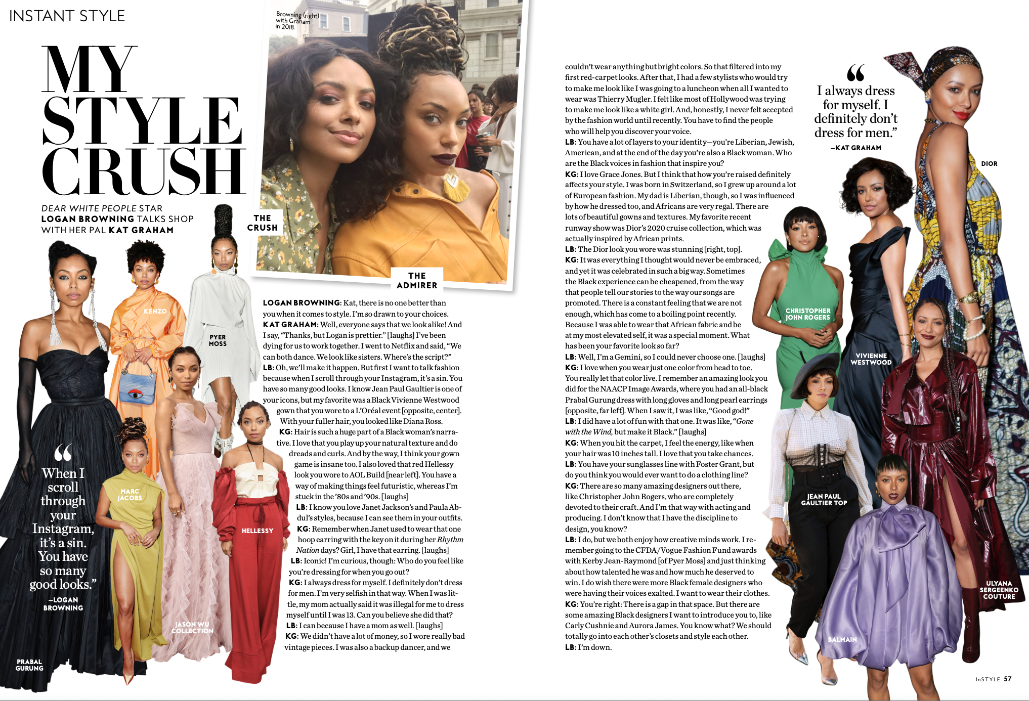 Kat Graham and Logan Browning