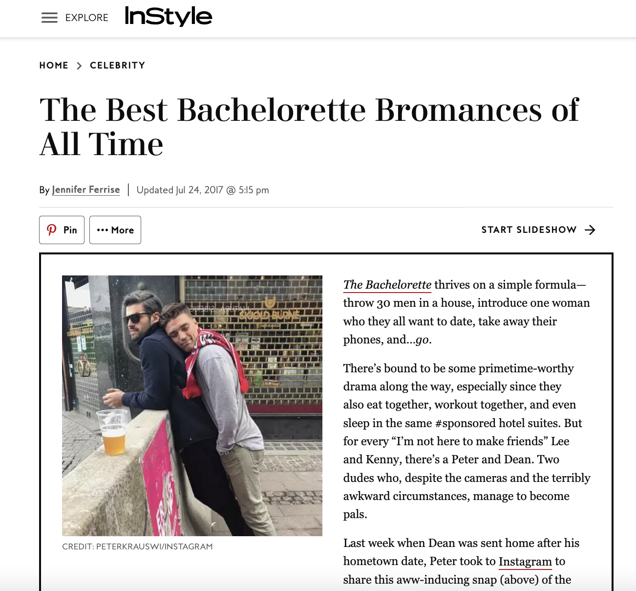Bachelorette Bromances
