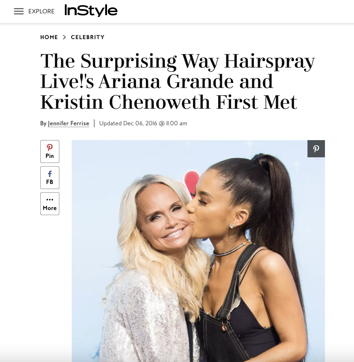 Ariana Grande and Kristen Chenoweth