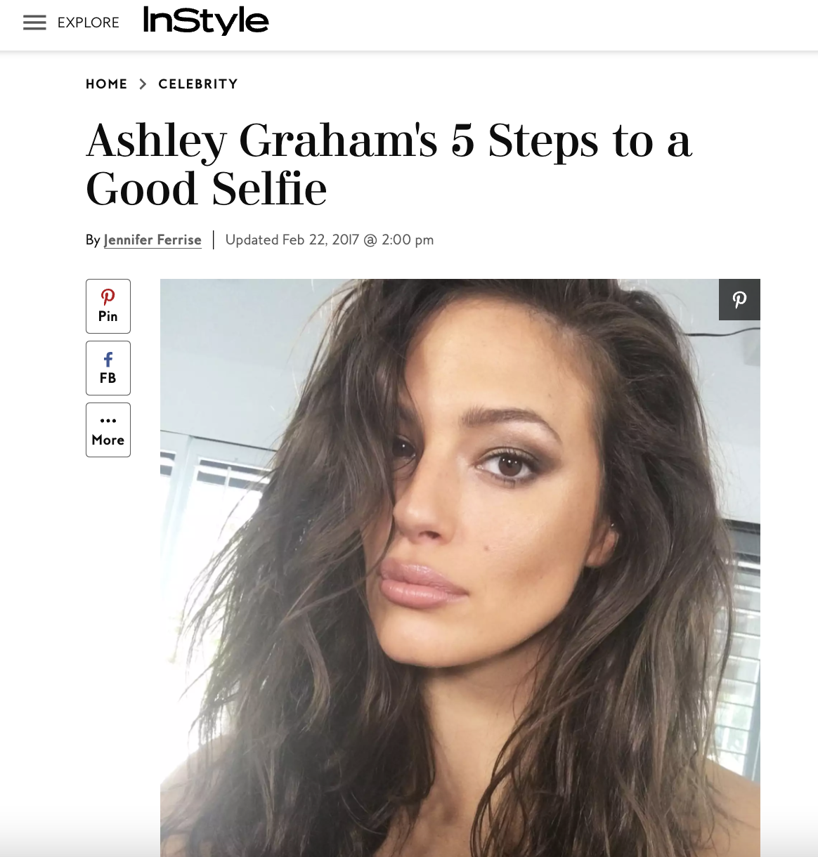 Ashley Graham's 5 Steps to a Good Selfie
