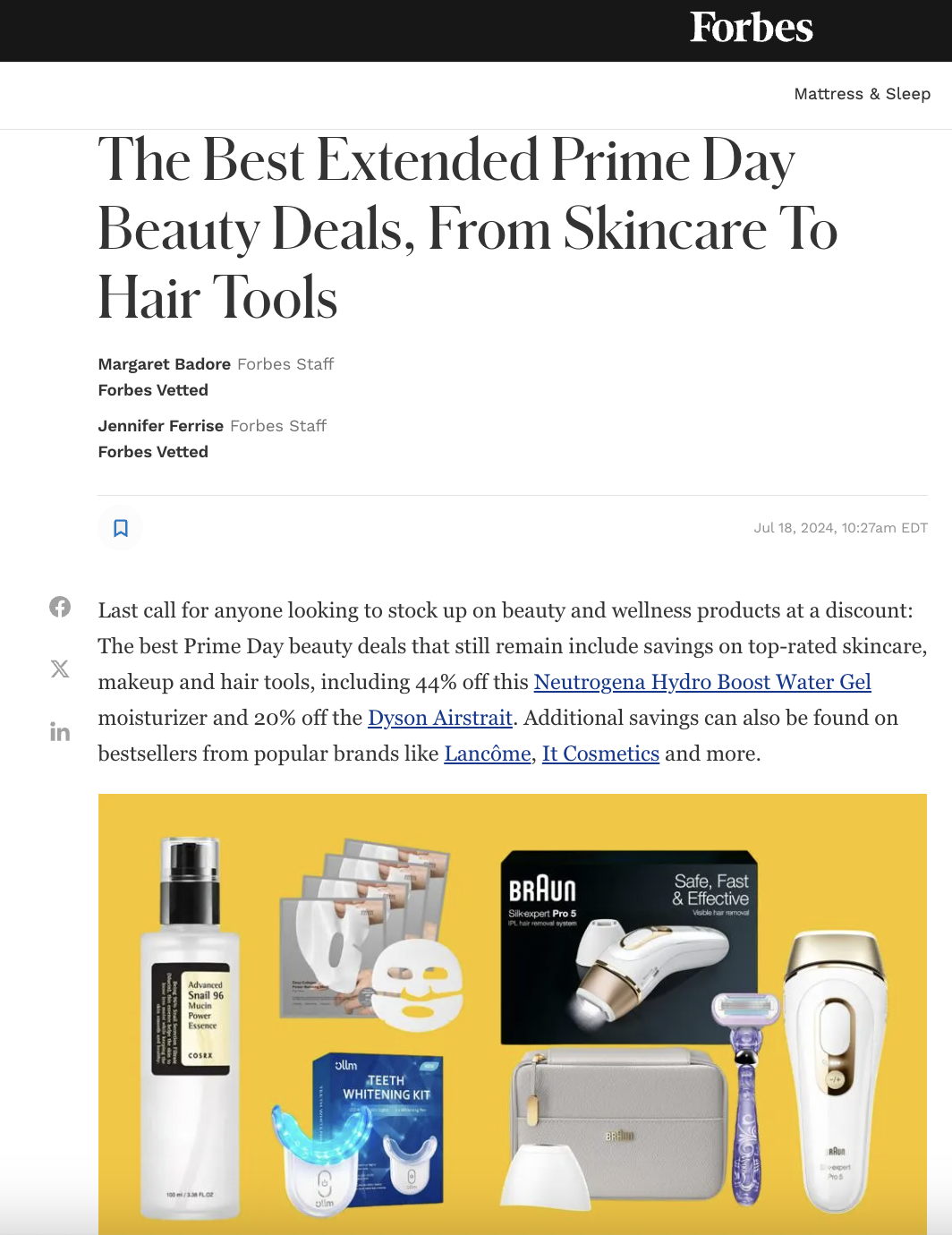 Best Prime Day Beauty Deals