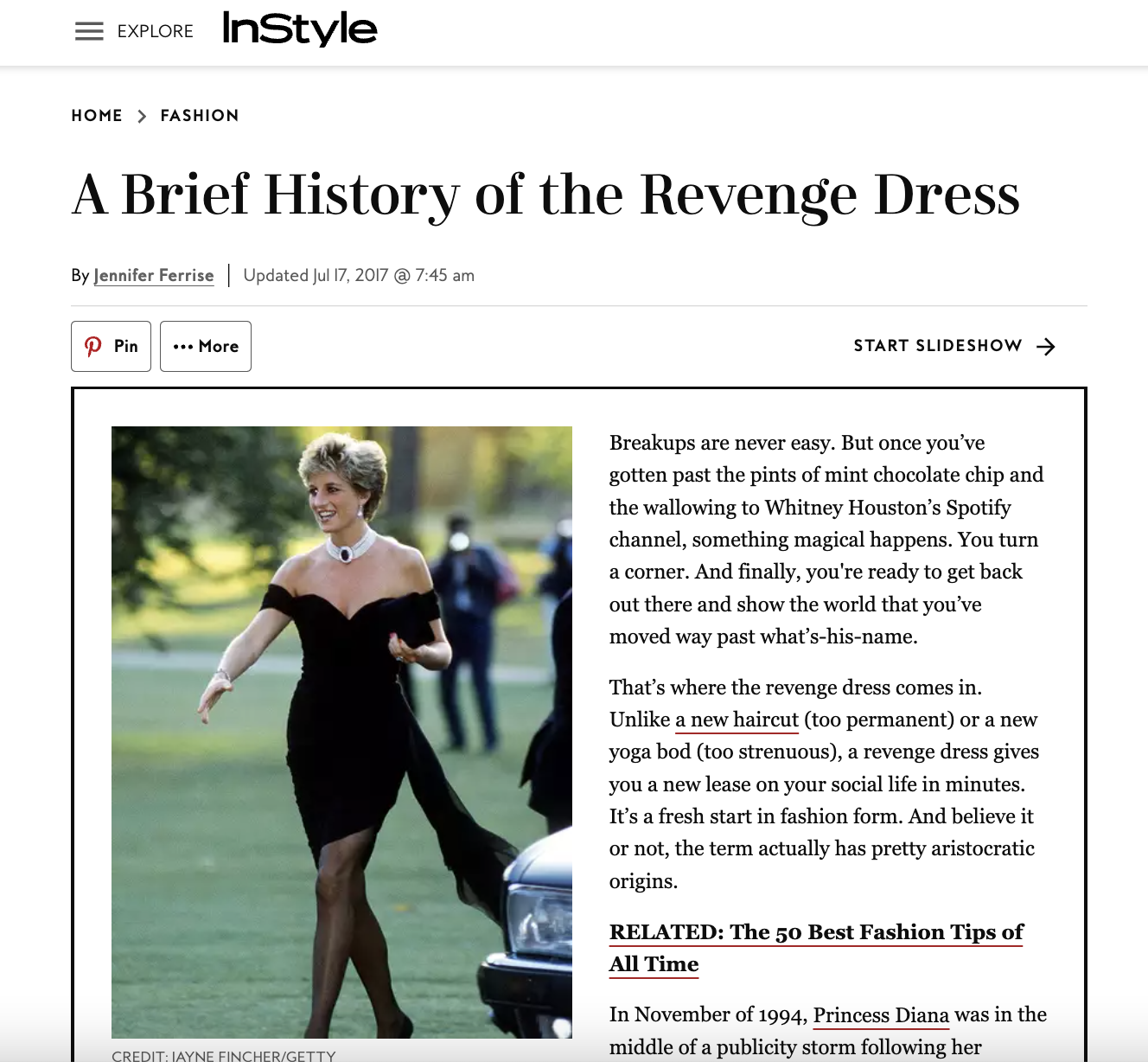 A Brief History of the Revenge Dress