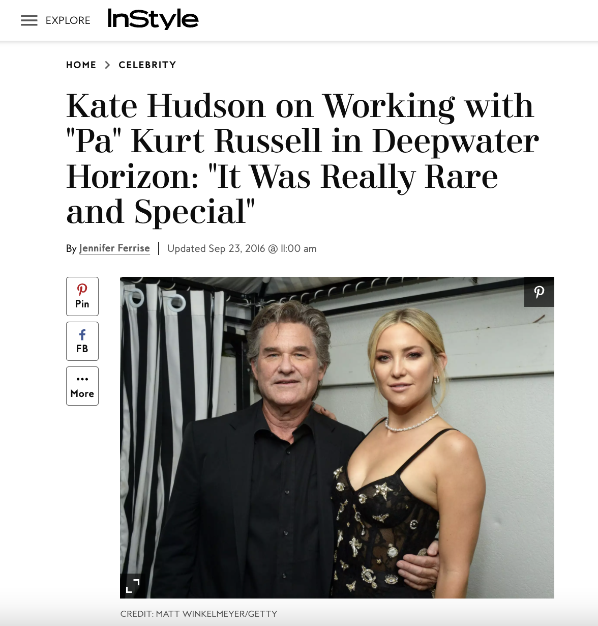 Kate Hudson and Kurt Russell