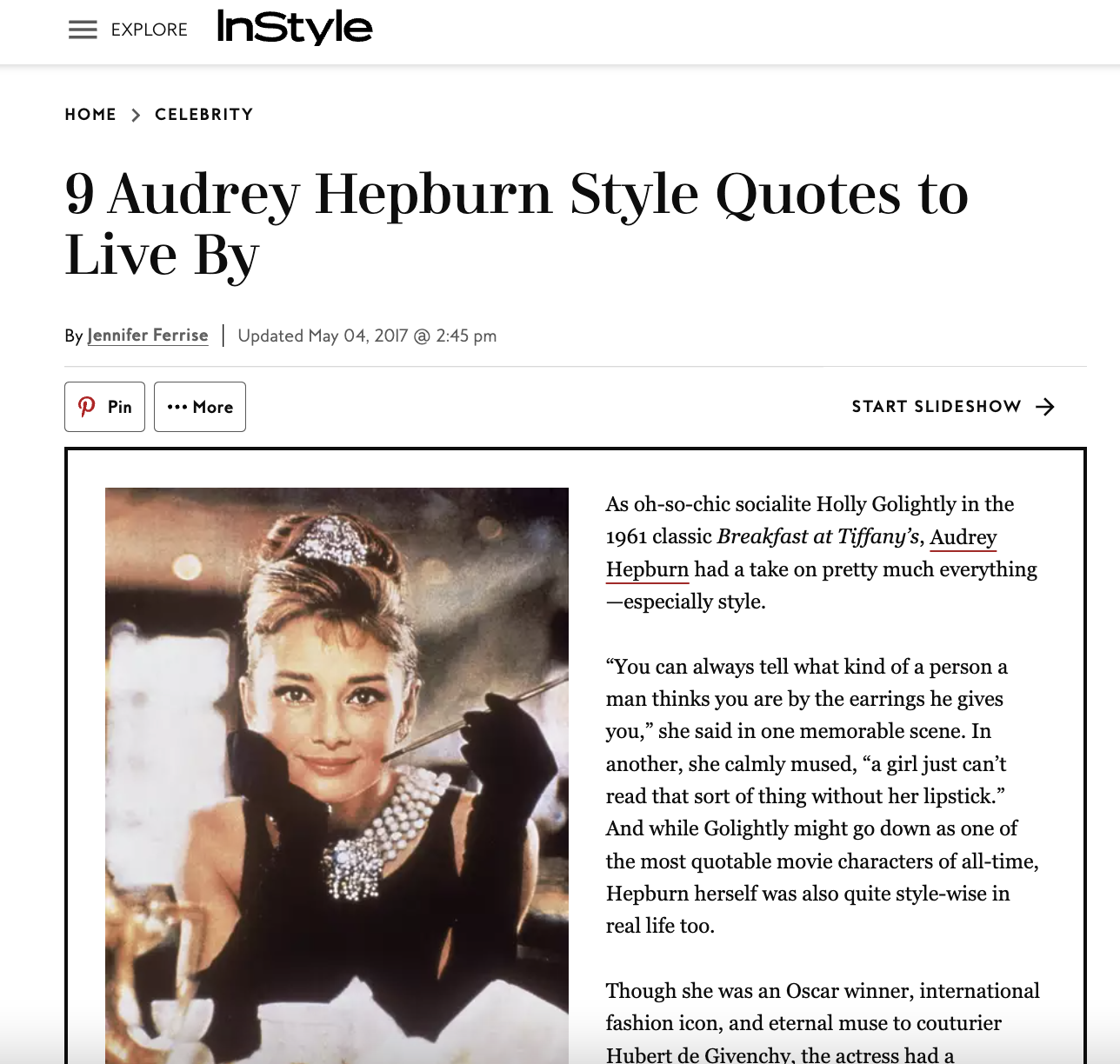Audrey Hepburn